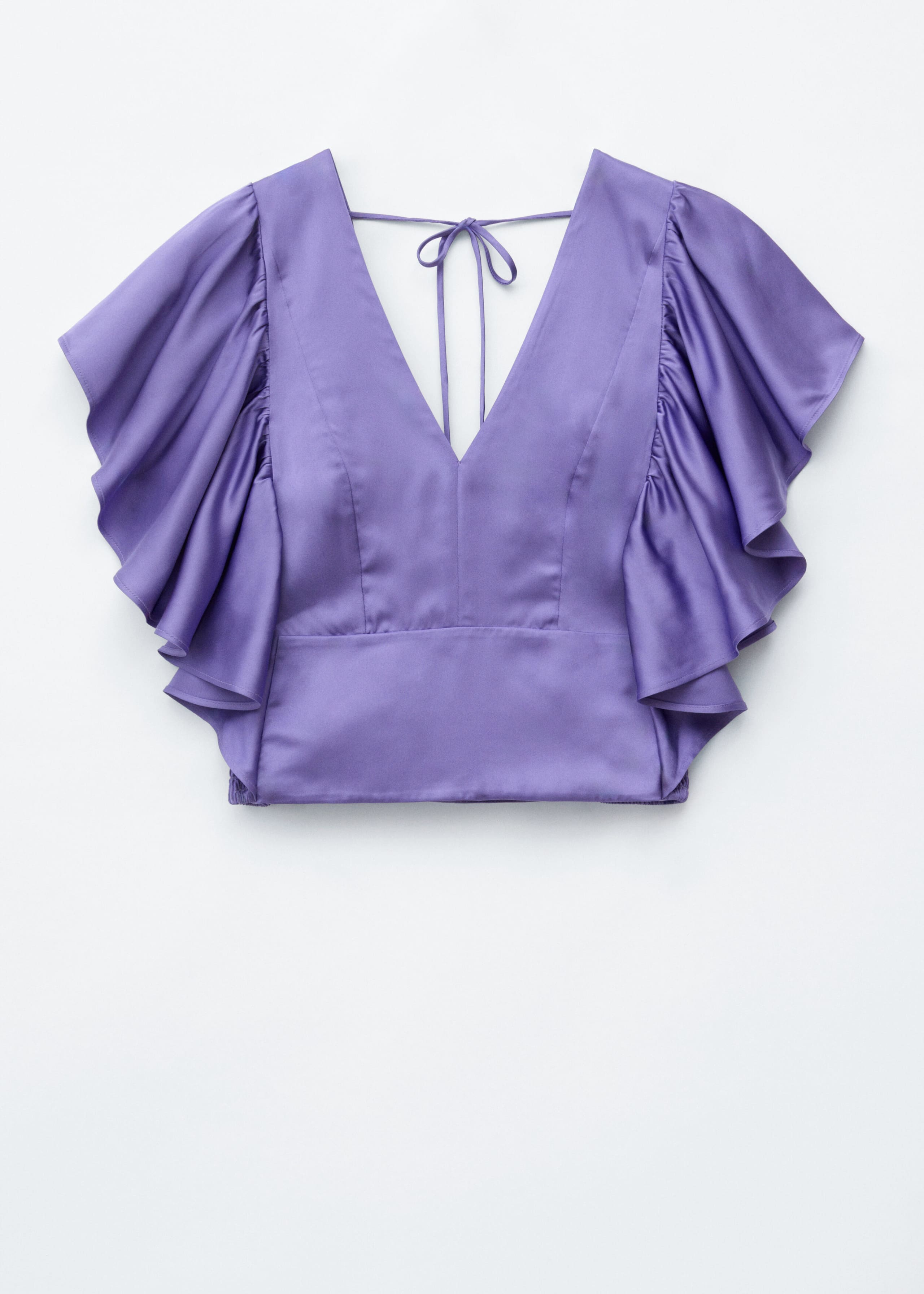 Image of Bluse mit Rüschen und V-Ausschnitt