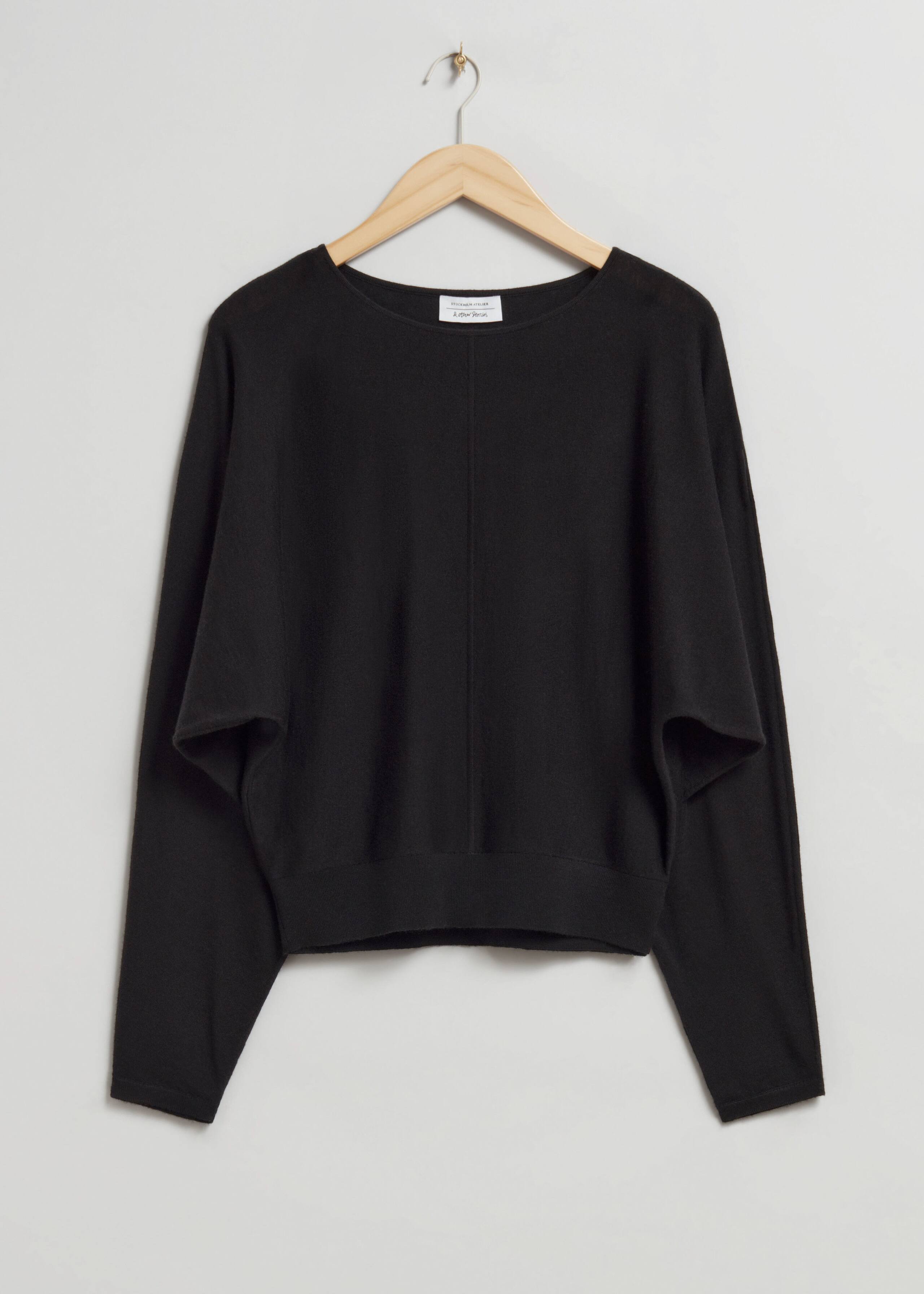 Dolman Merino Jumper - Grey - Still Life