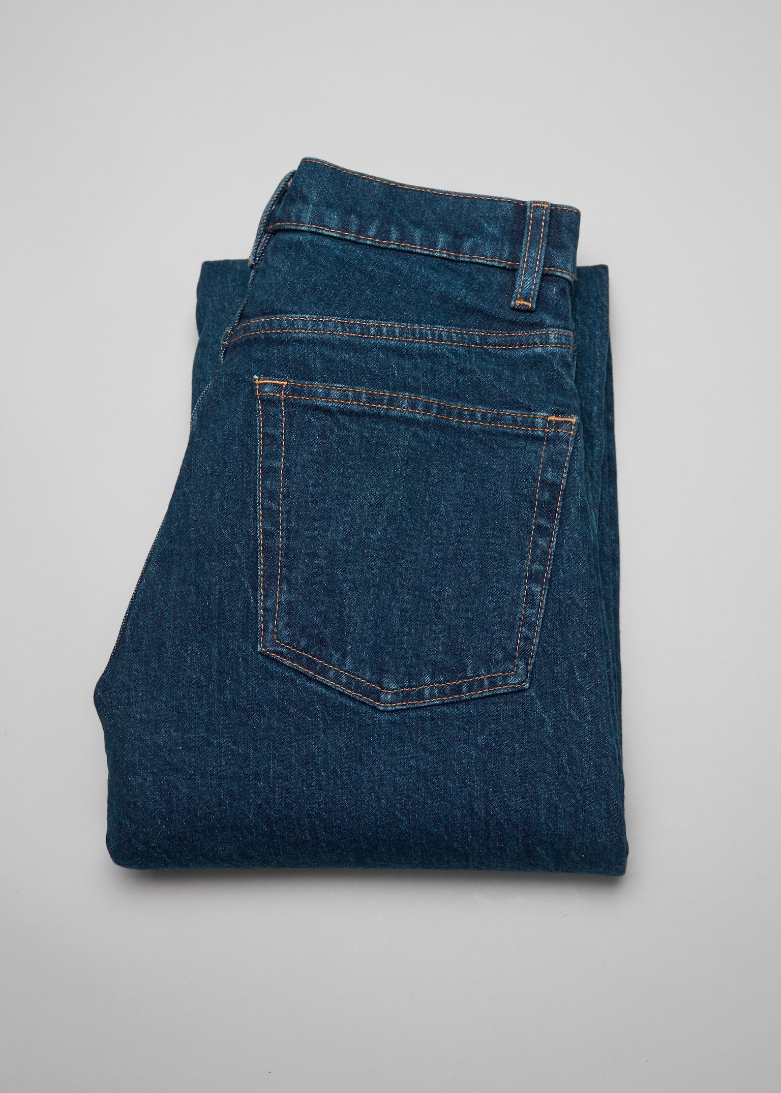 Verkürzte Jeans mit weitem Bein - Mittelblau