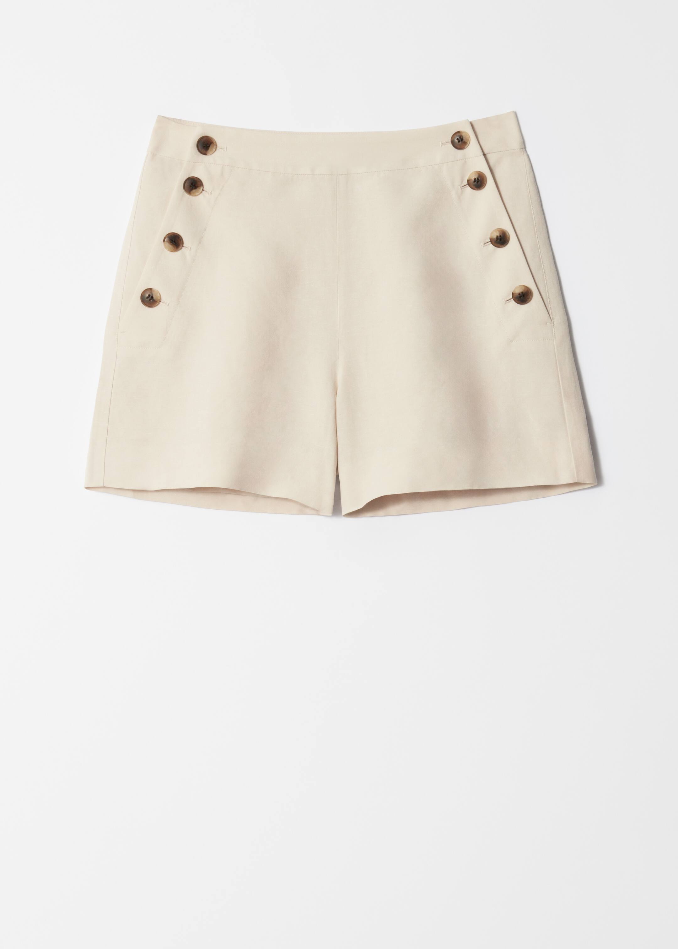 View larger image: Buttoned Sailor Shorts - Beige - Ladies | H&M GB 5