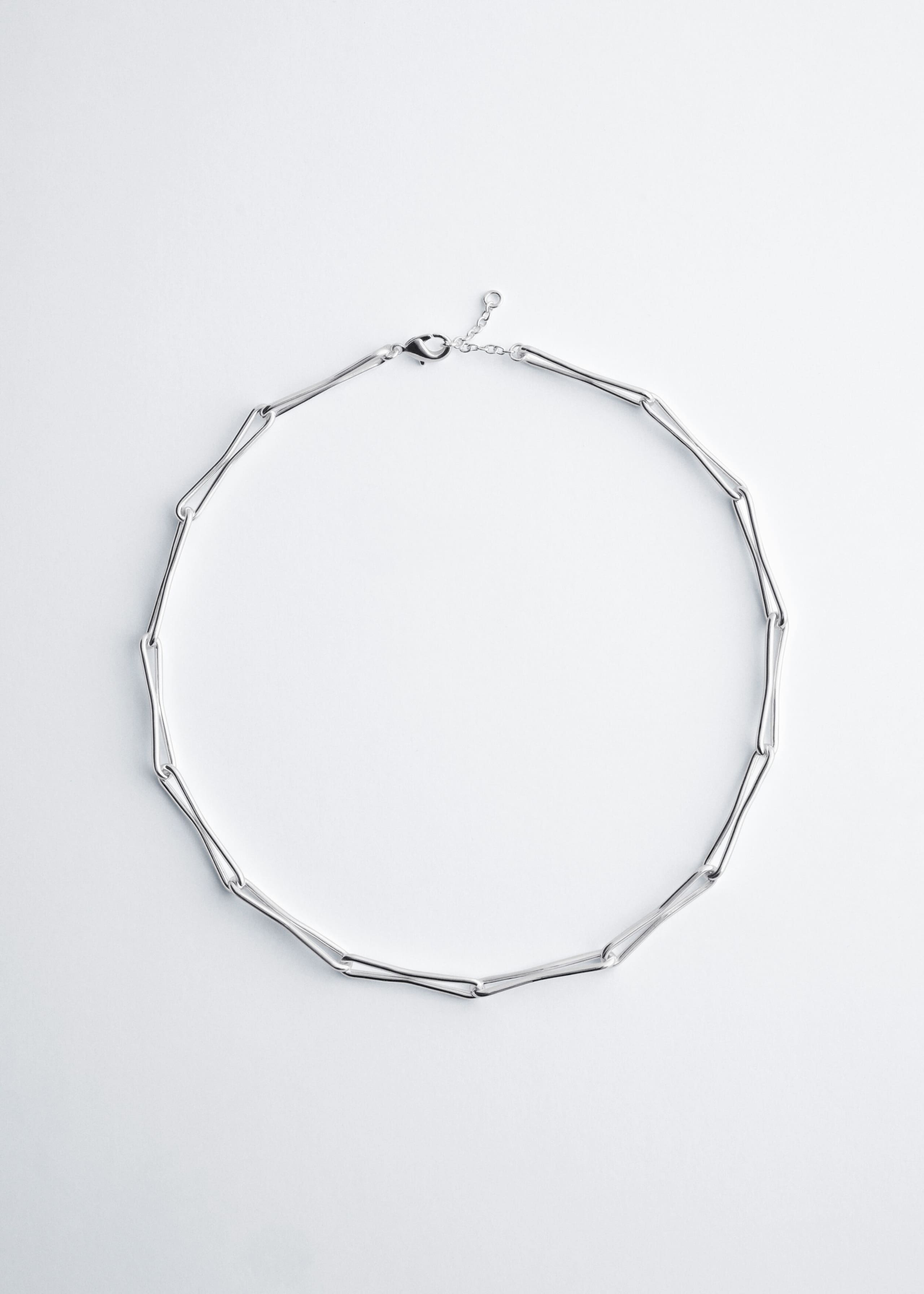 Schakelketting van gepolijst messing - Zilver - Stilleven