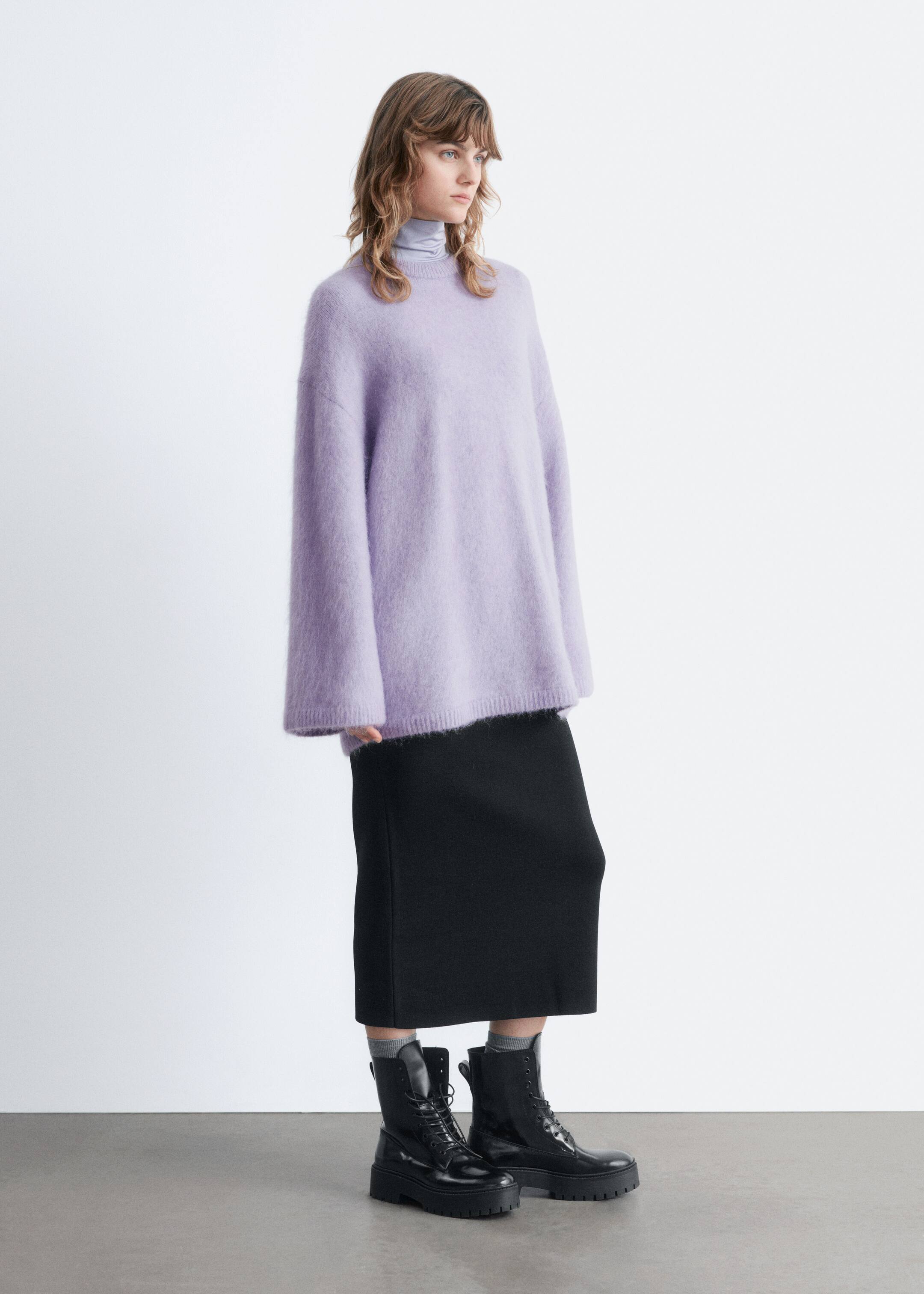 Agrandir l'image: Pull oversize en mohair mélangé - Lilas - FEMME | H&M BE 4