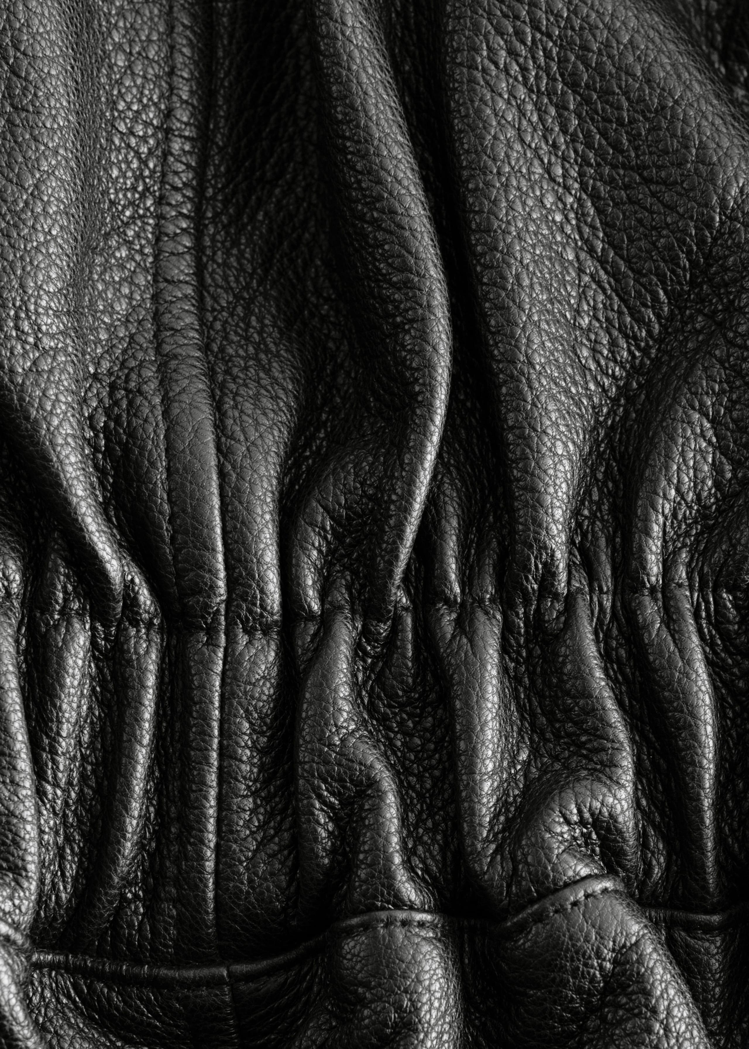 Image of Bikerjacke aus Leder mit Gürtel