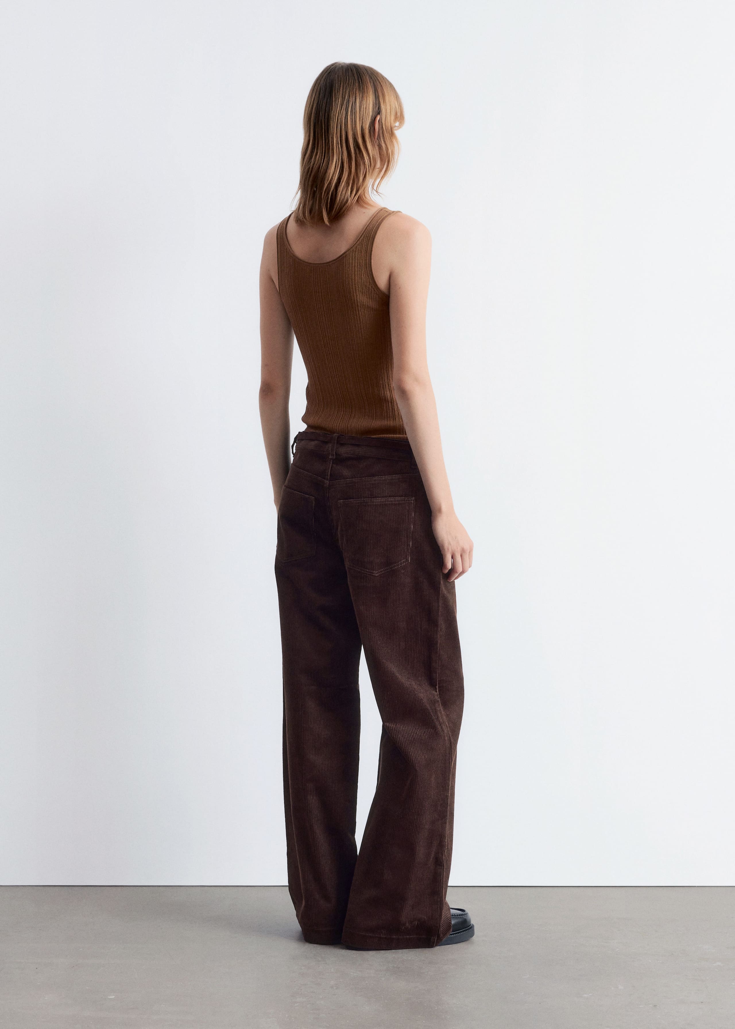 Image of Flared Corduroy Trousers