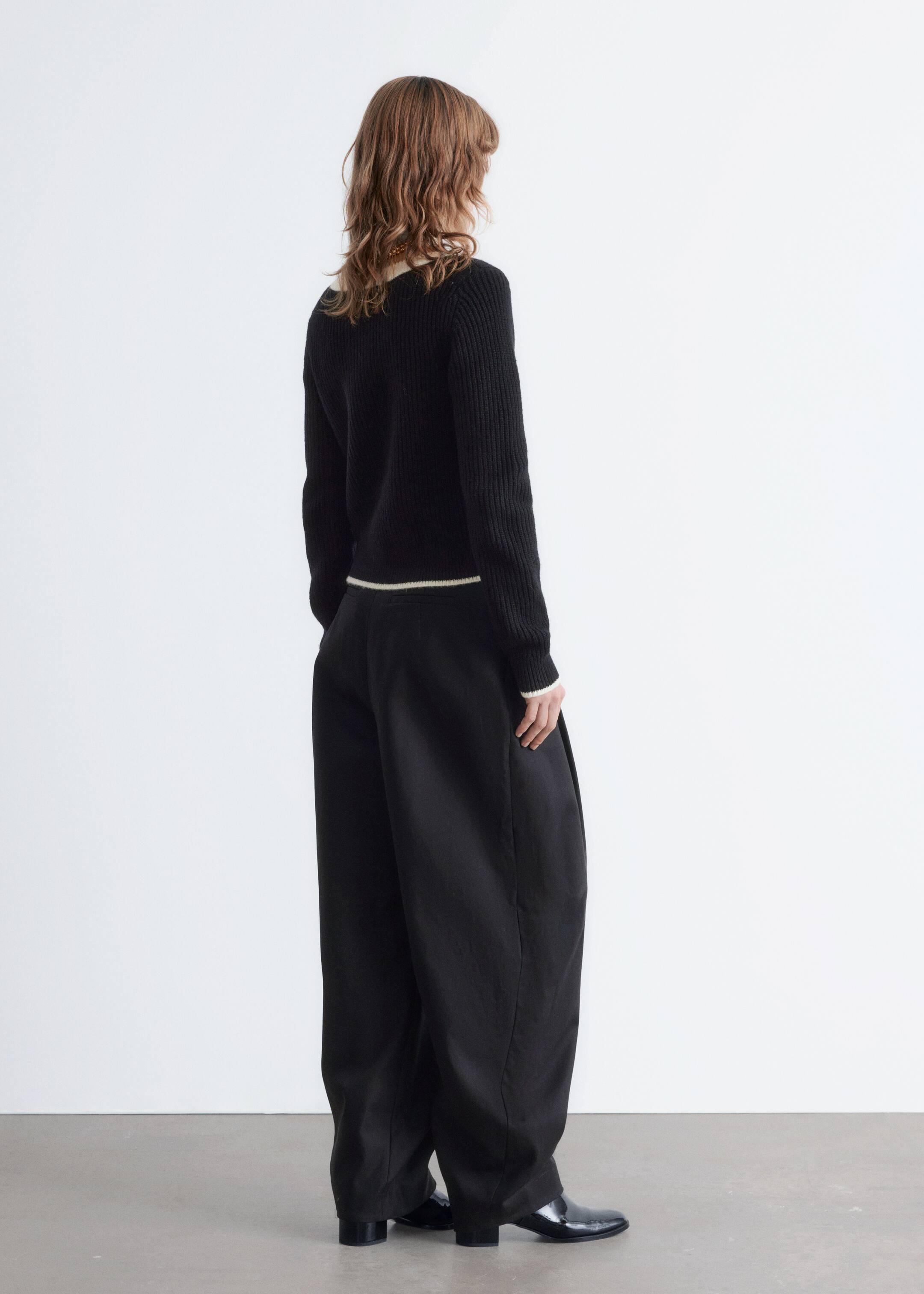 Agrandir l'image: Cardigan zippé aux bordures contrastées - Noir - FEMME | H&M FR 5