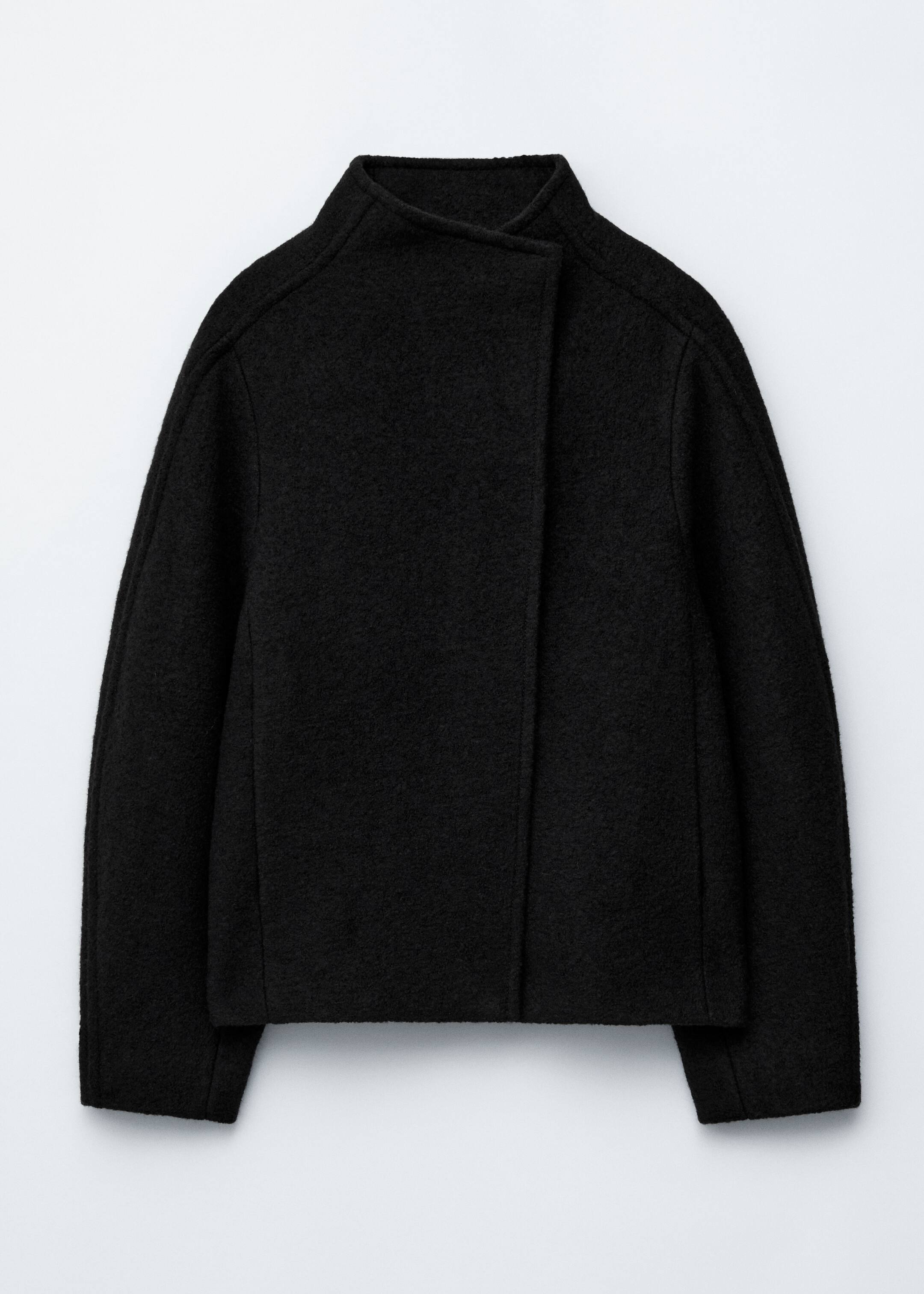 Visa större bild: Asymmetrisk ulljacka - Svart - DAM | H&M SE 6