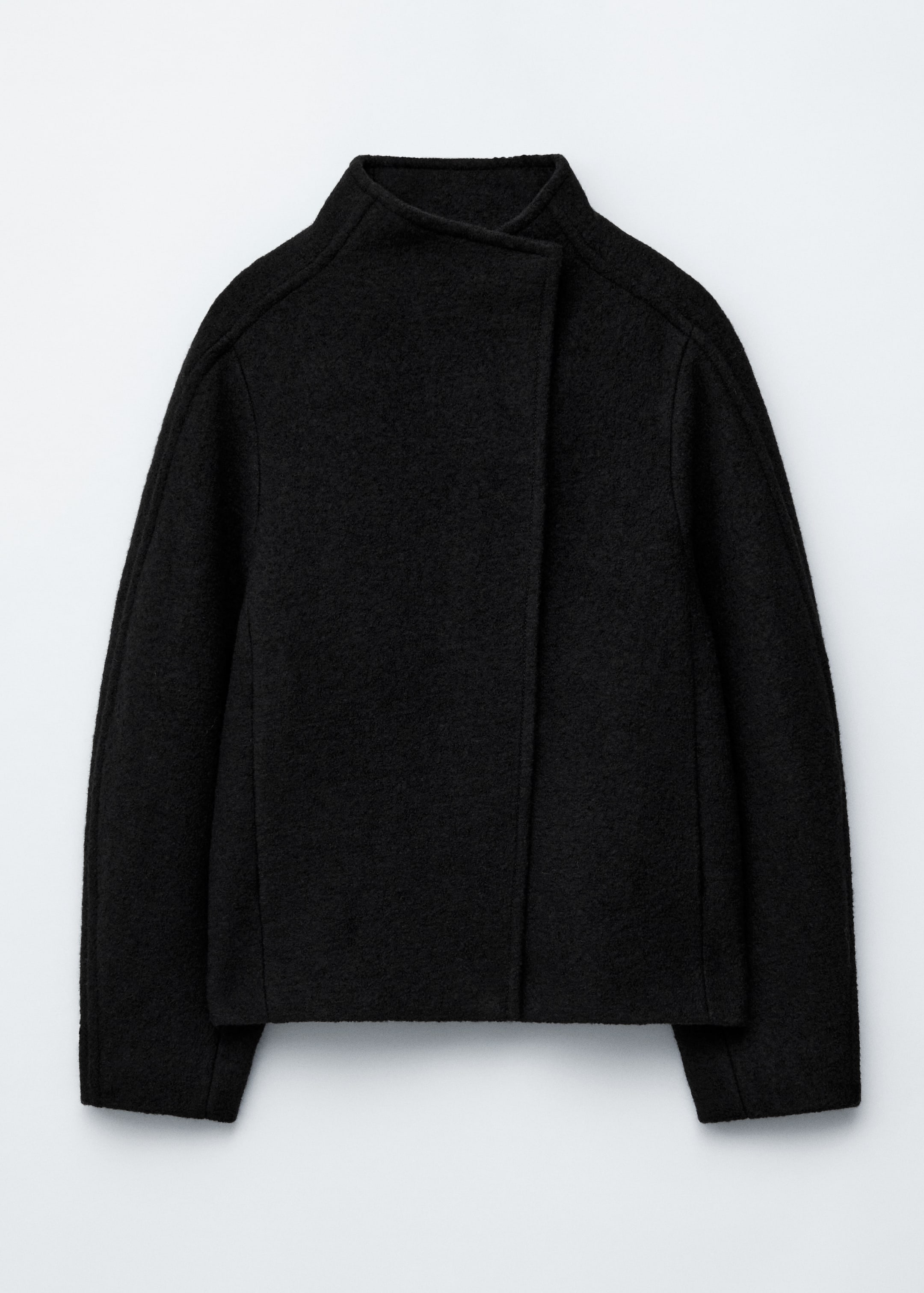 View larger image: Asymmetric Wool Jacket - Black - Ladies | H&M GB 6