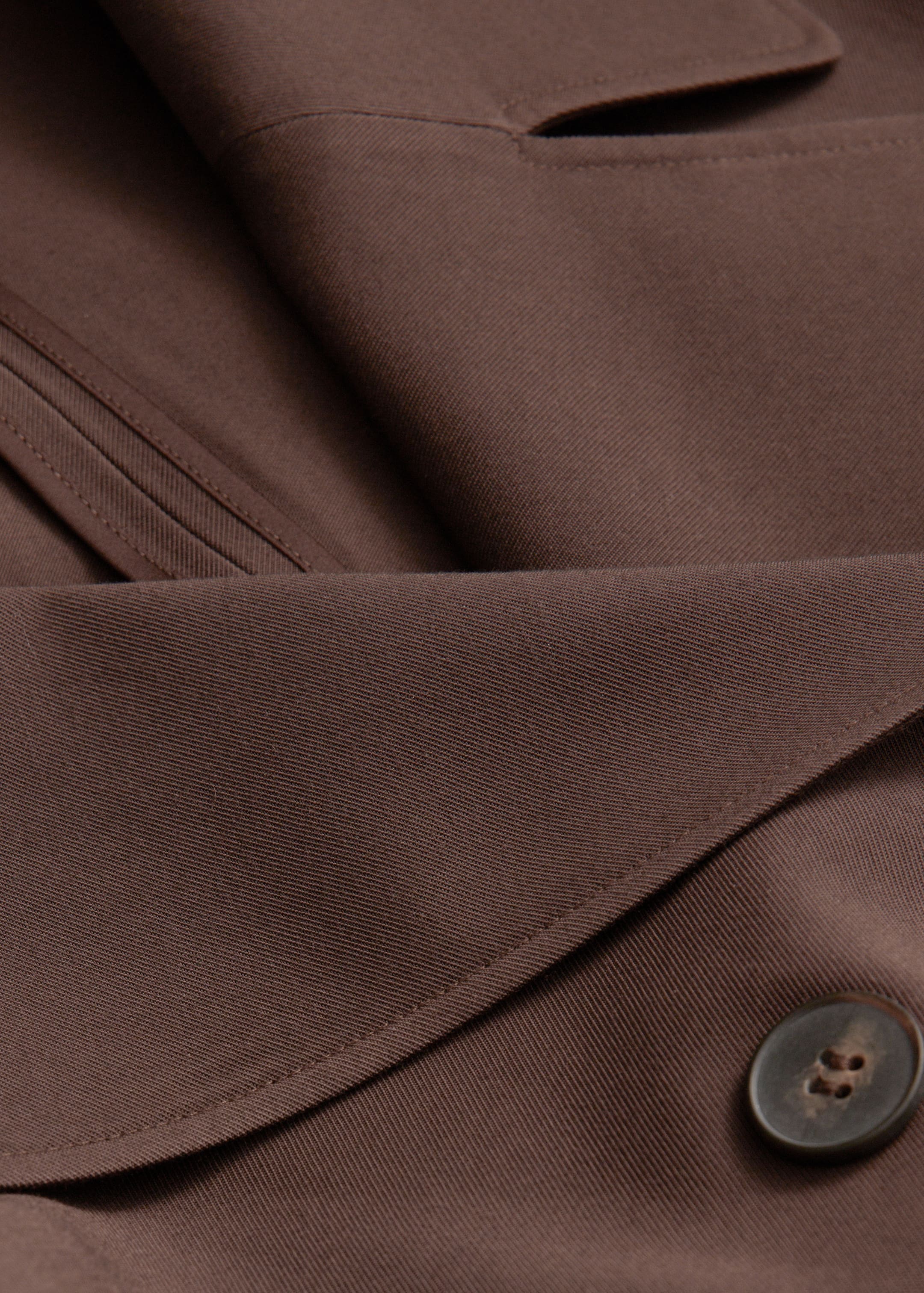 Vis større bilde: Dobbeltspent trenchcoat - Mørk brun - DAME | H&M NO 9