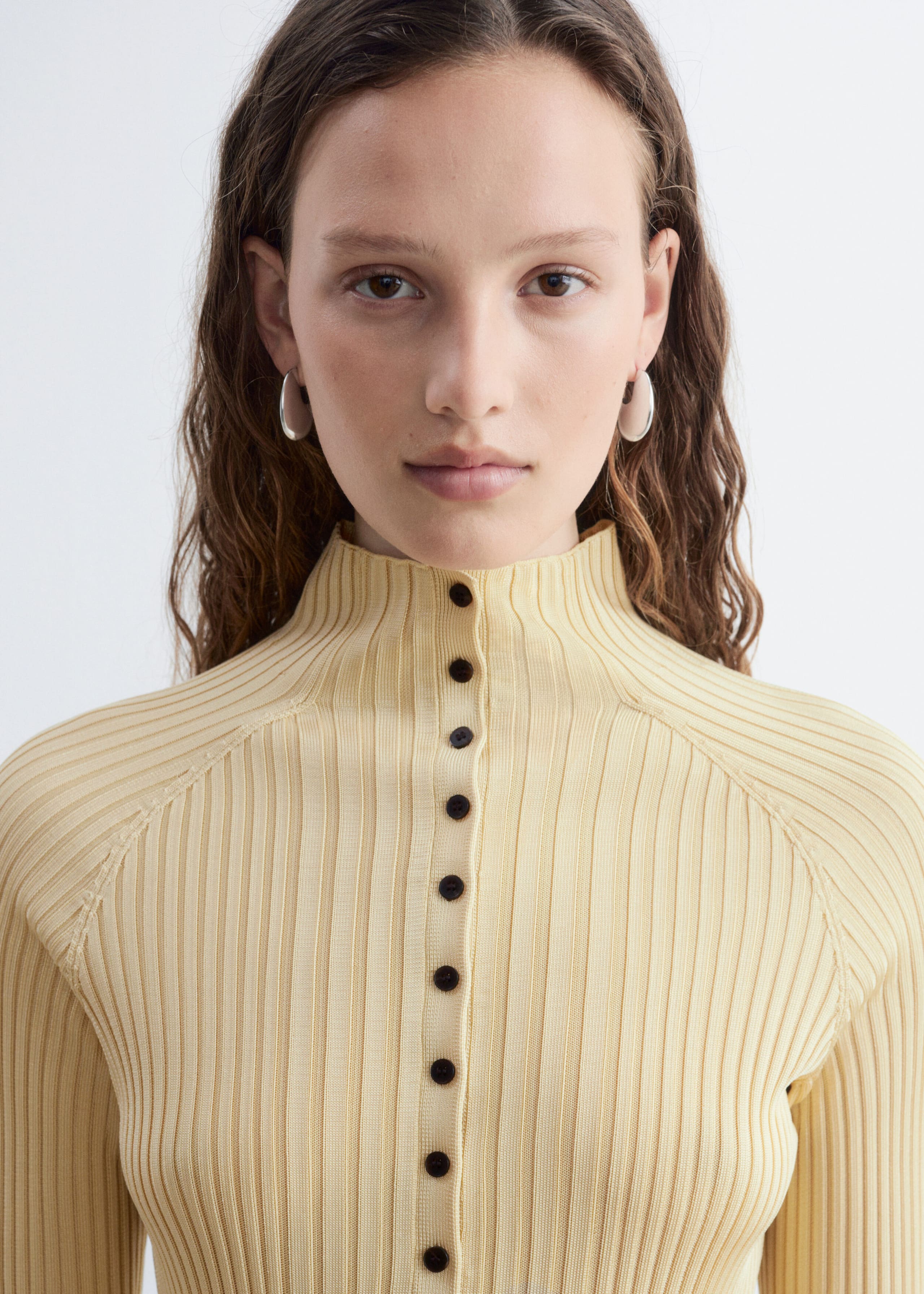 Rib-Knit Top - Turquoise - Lookbook