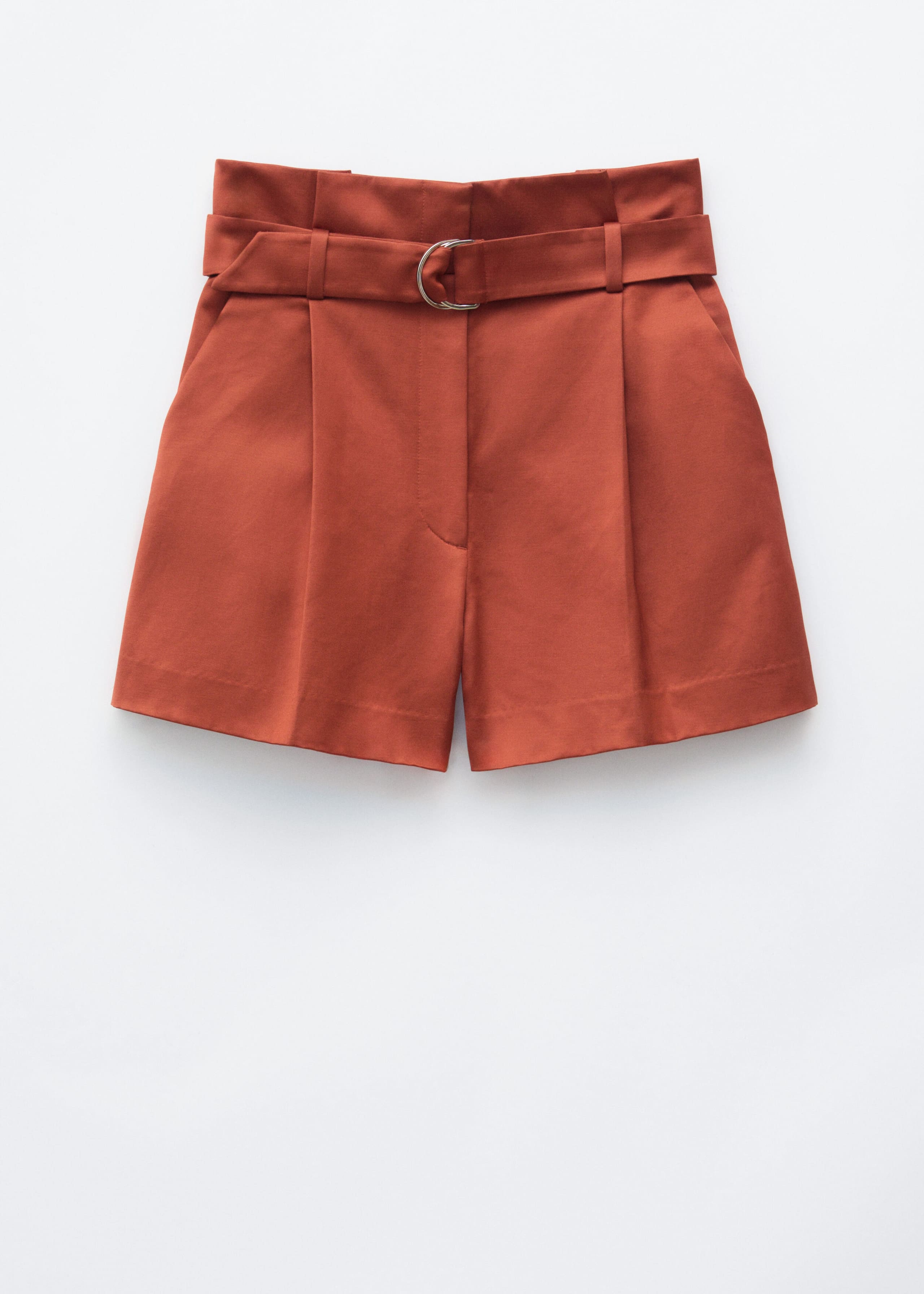 Paperbag Waist Shorts - Rost - Stillleben