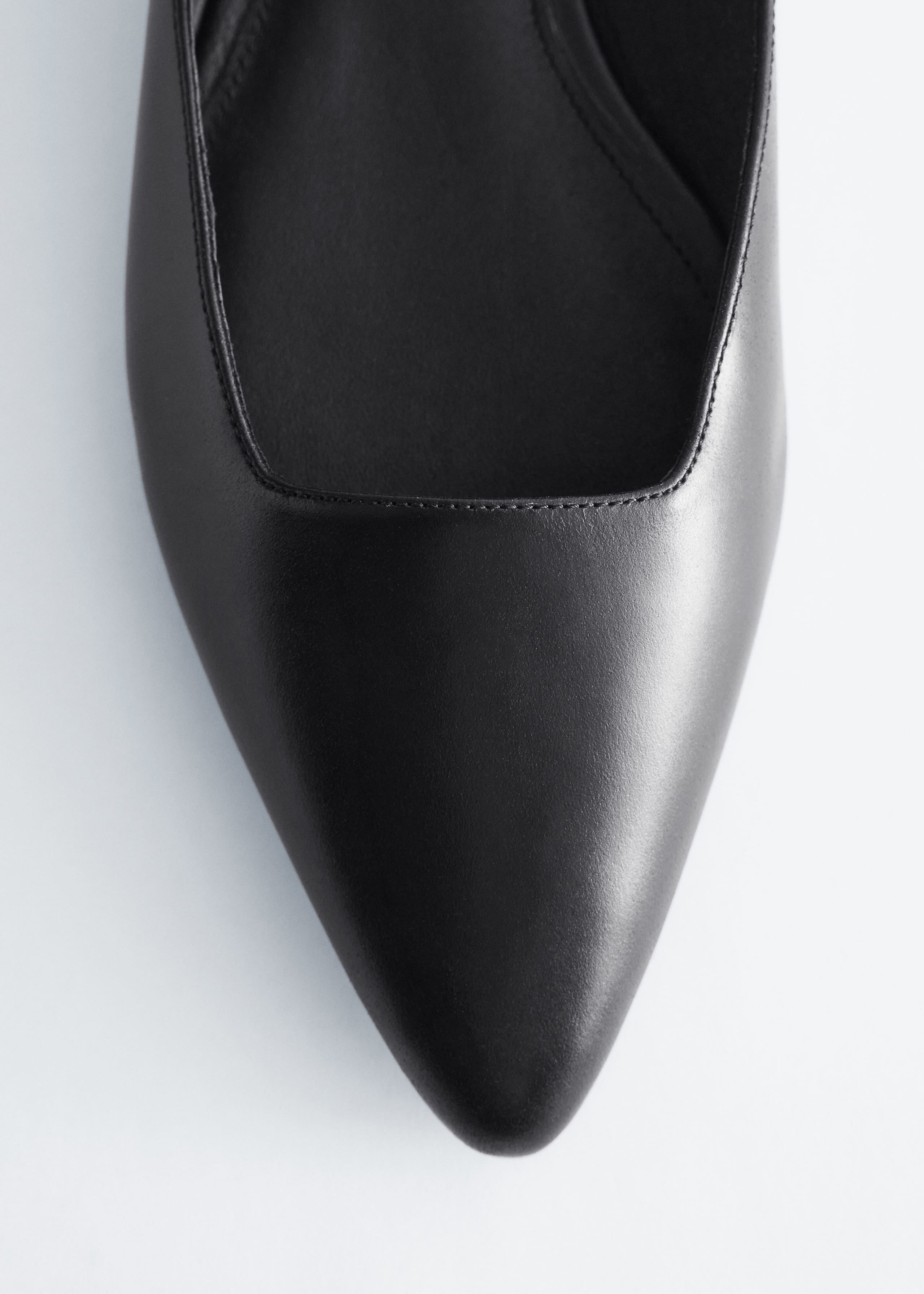 Leather Cross-Strap Ballet Flats - Cognac Brown - Still Life