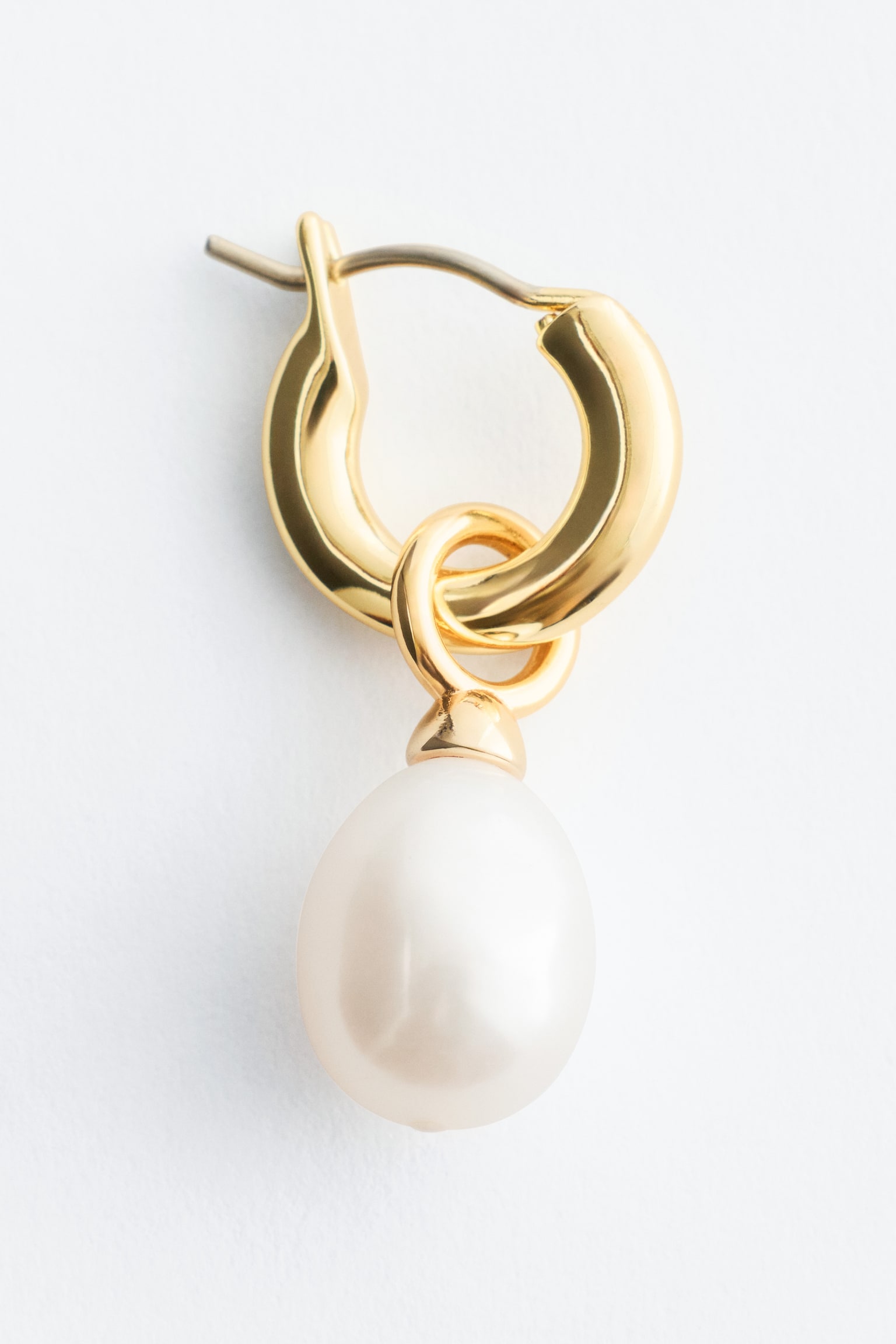 Creolen mit Süßwasserperlen-Gold - 4