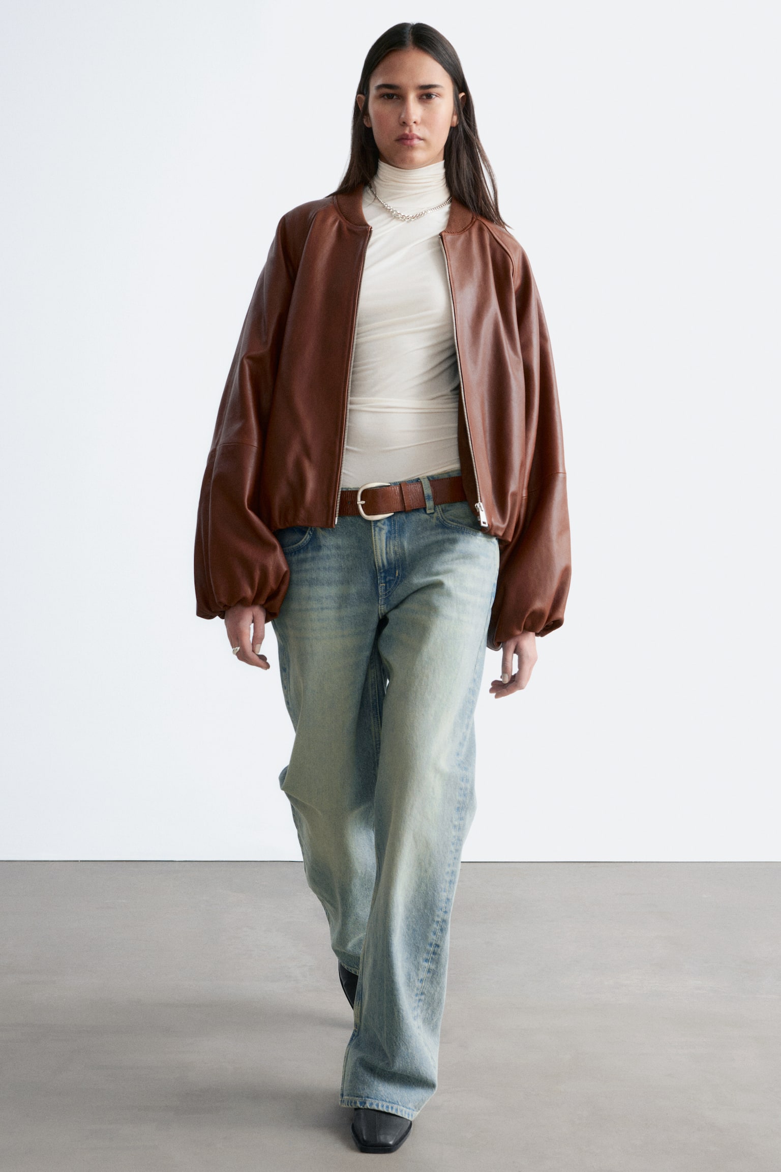 Raka jeans - Ljusblå - 5