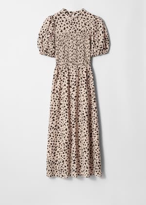 Beige/Herzmuster