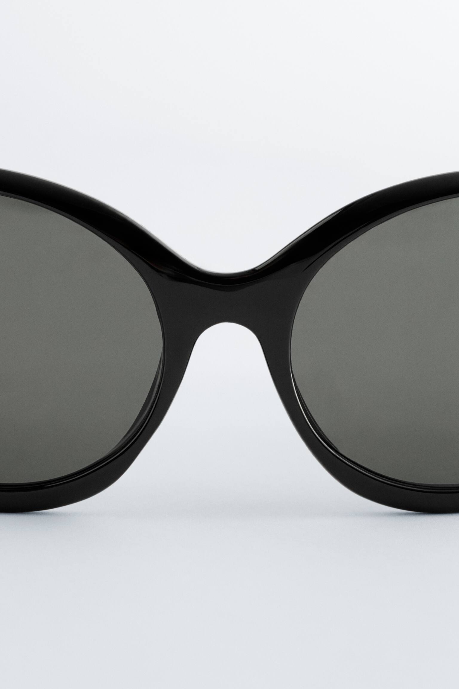 Lunettes de soleil oversize à monture ovale - Noir/Rose poudré/Gris - 3