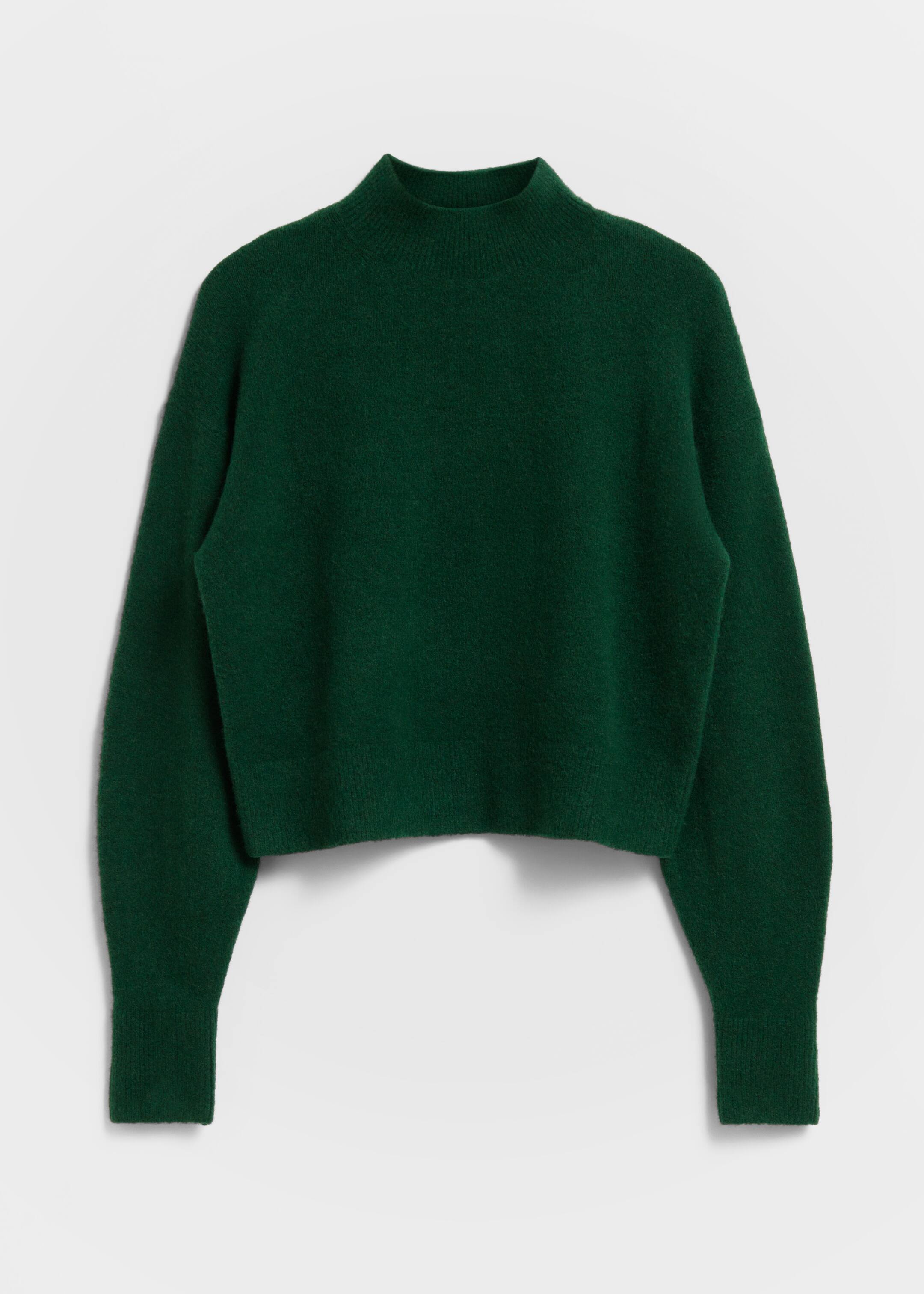 Visa större bild: Tröja med halvpolo - Mörkgrön - DAM | H&M SE 6
