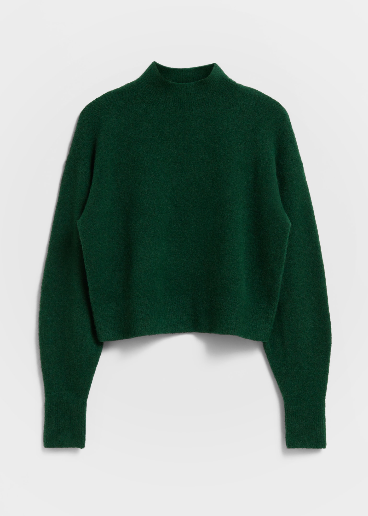 Pullover mit Stehkragen - Dunkelgrün/Schwarz