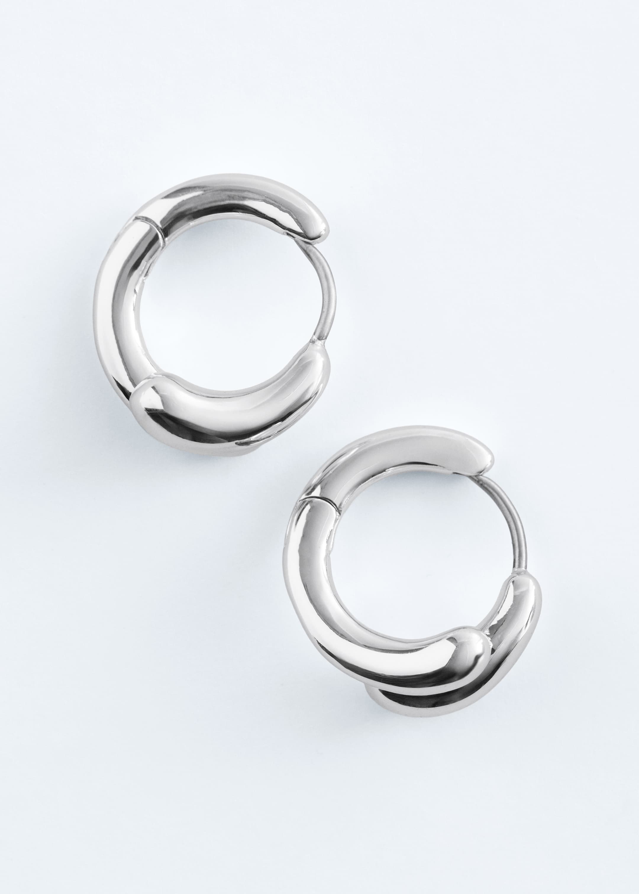 View larger image: Two-Part Hoop Earrings - Silver - Ladies | H&M GB 1