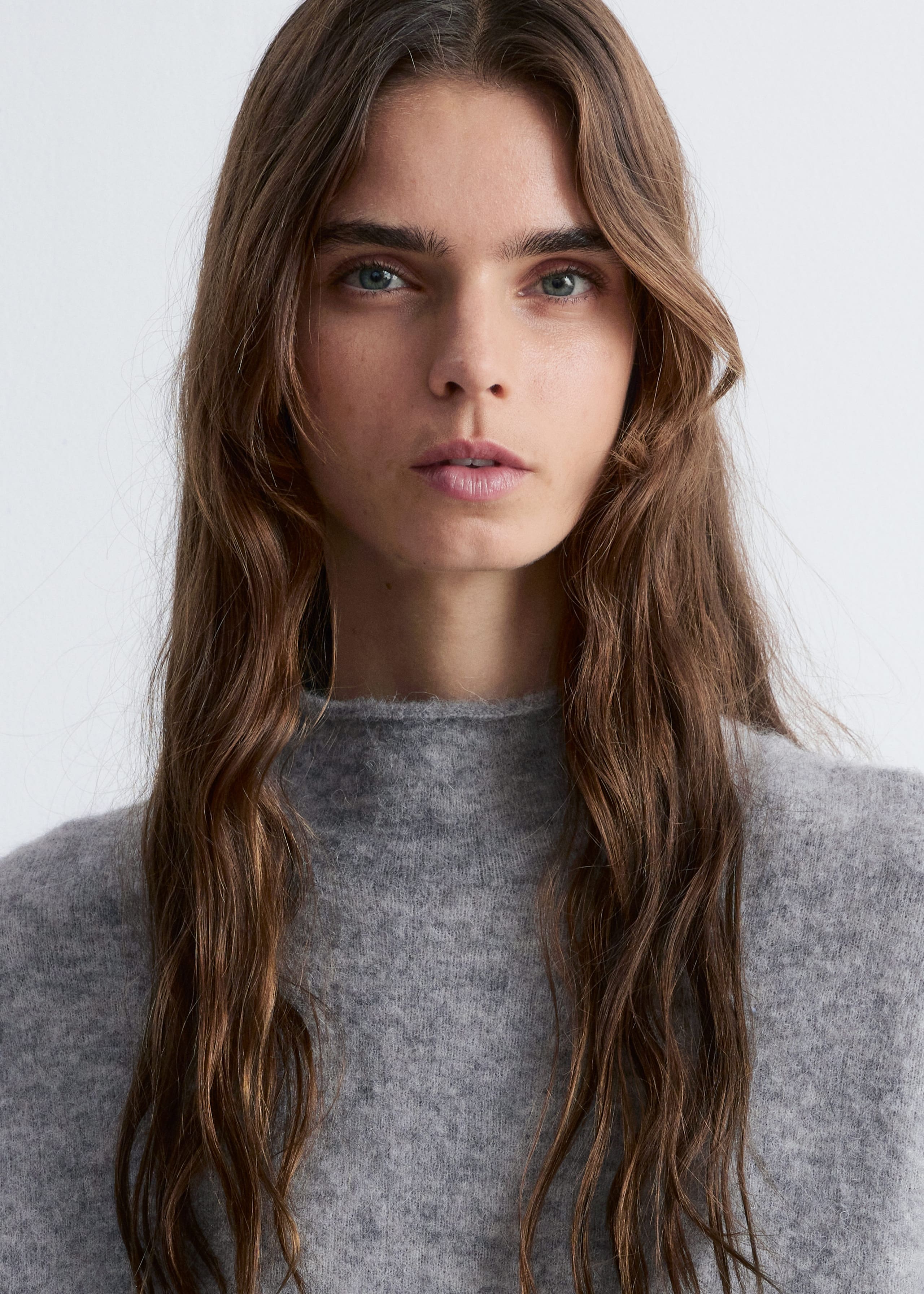 Image of High-Neck Alpaca-Knit Jumper