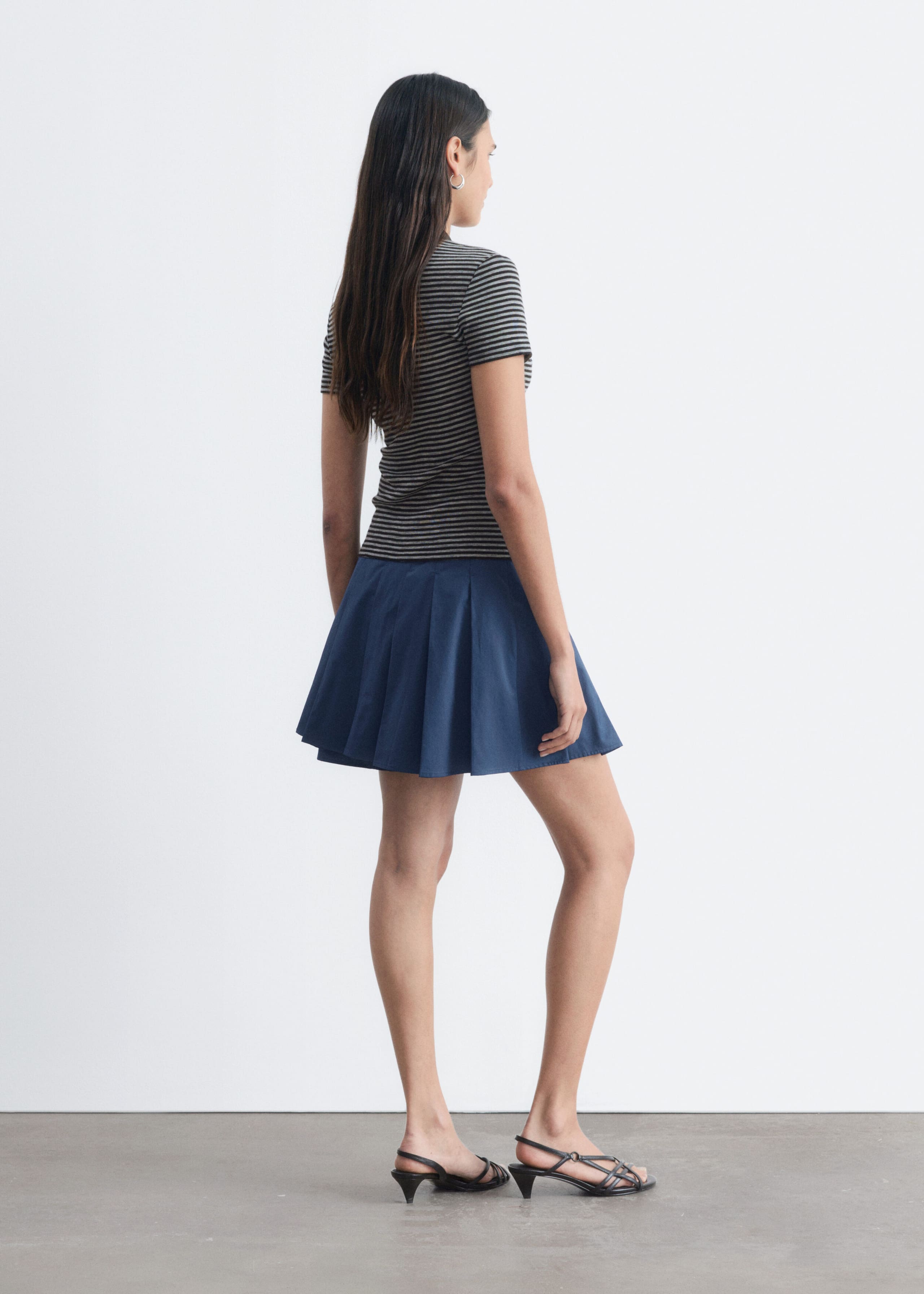 Buttoned Jersey Top - Grey/Black - Lookbook