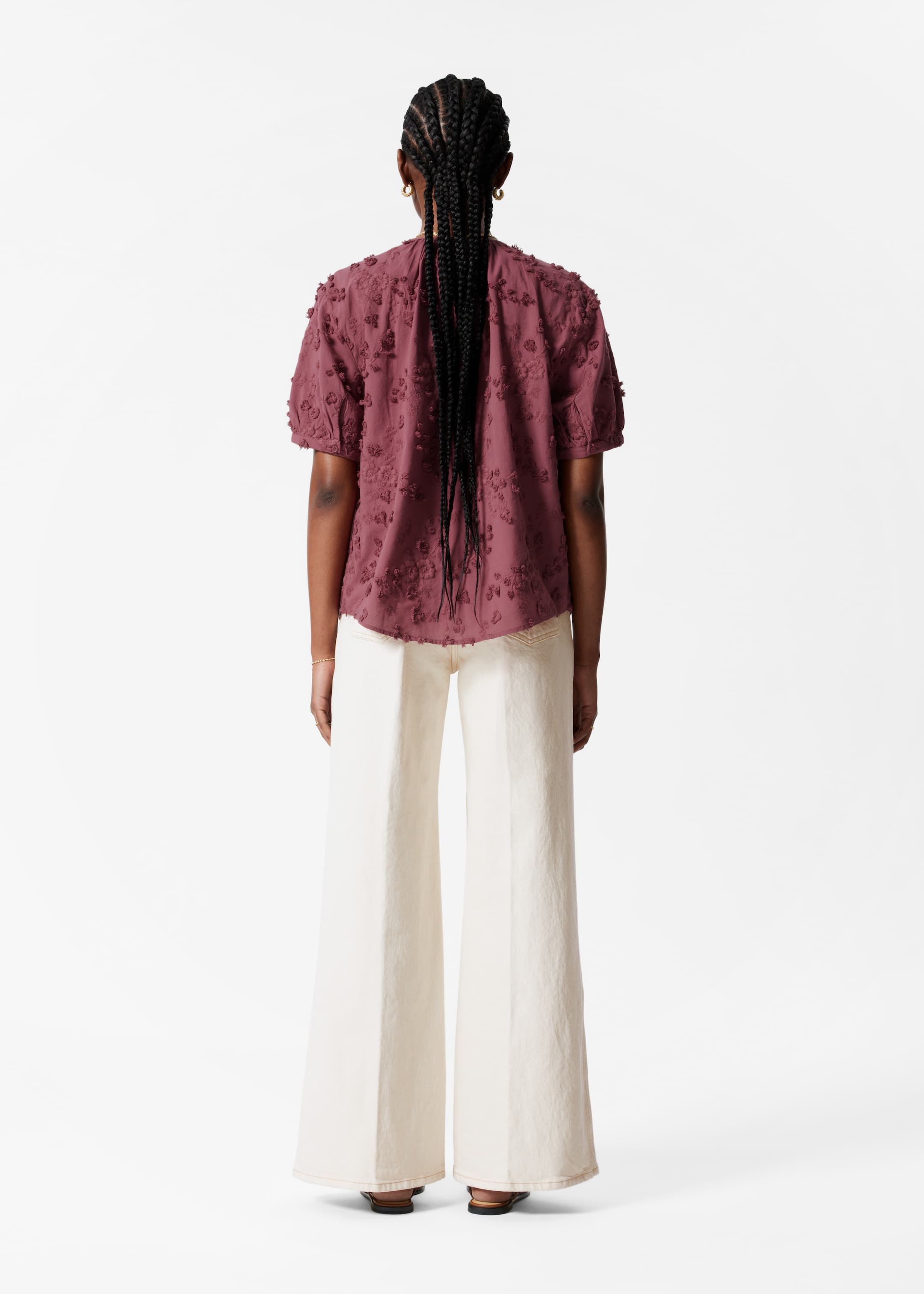 Grösseres Bild ansehen: Oversized-Bluse mit Puffärmeln - Mauve - DAMEN | H&M CH 4
