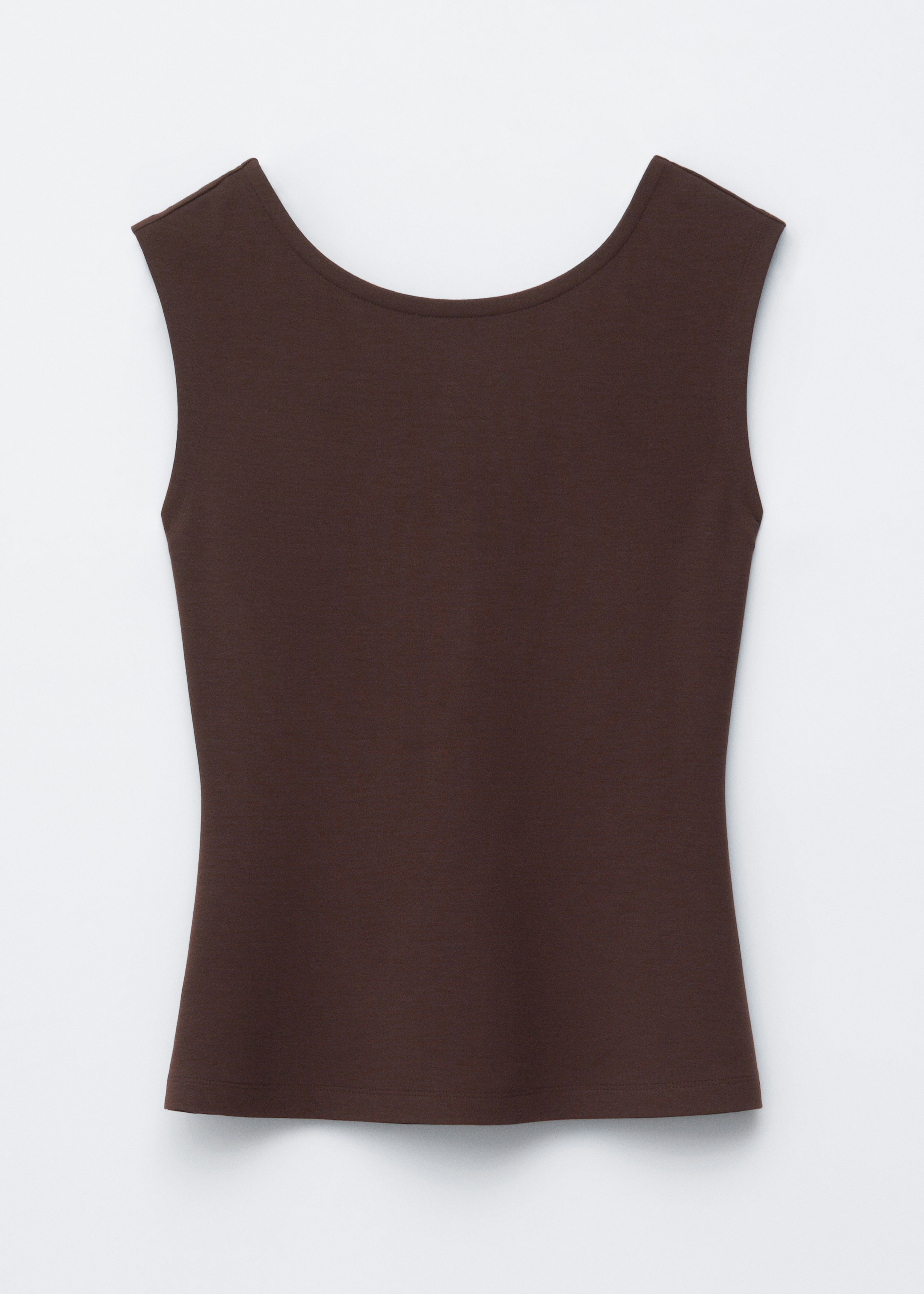 Grösseres Bild ansehen: Oberteil mit V-Ausschnitt hinten - Dunkelbraun - DAMEN | H&M CH 6