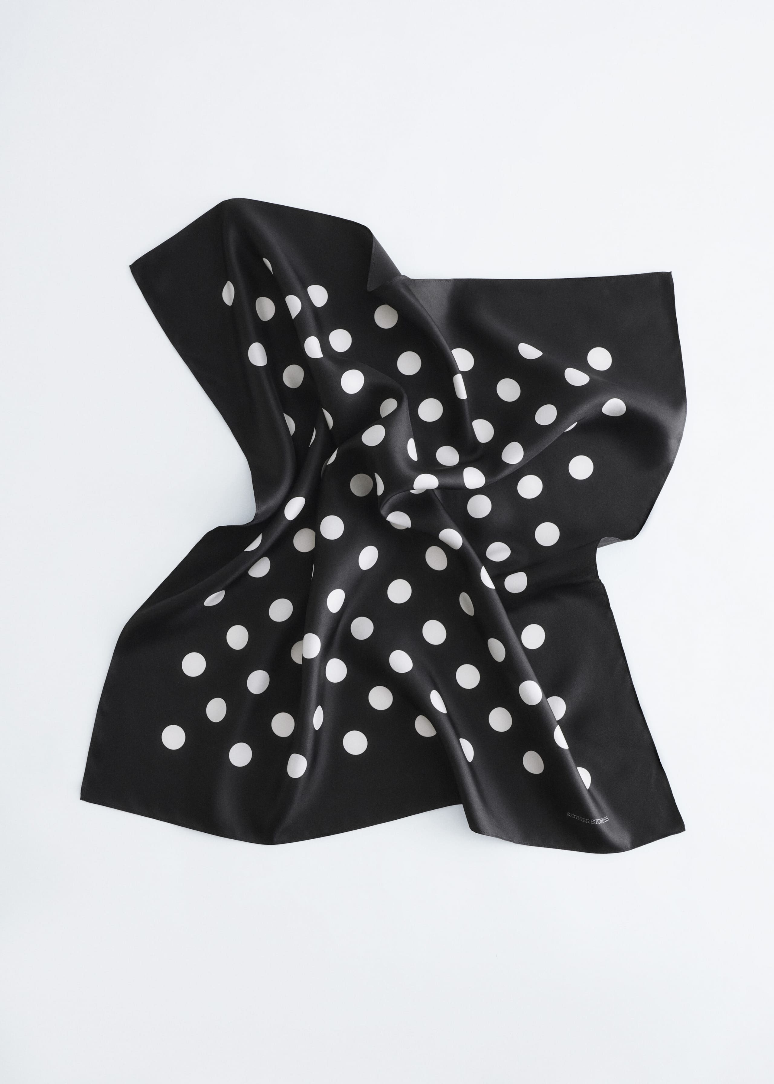 Polkadot Print Scarf - Brown/Pink Dots - Bodegón