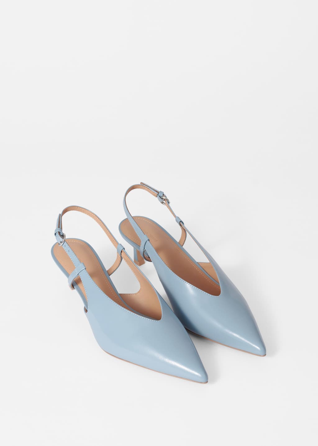 Image of Escarpins classiques à bride arrière en cuir