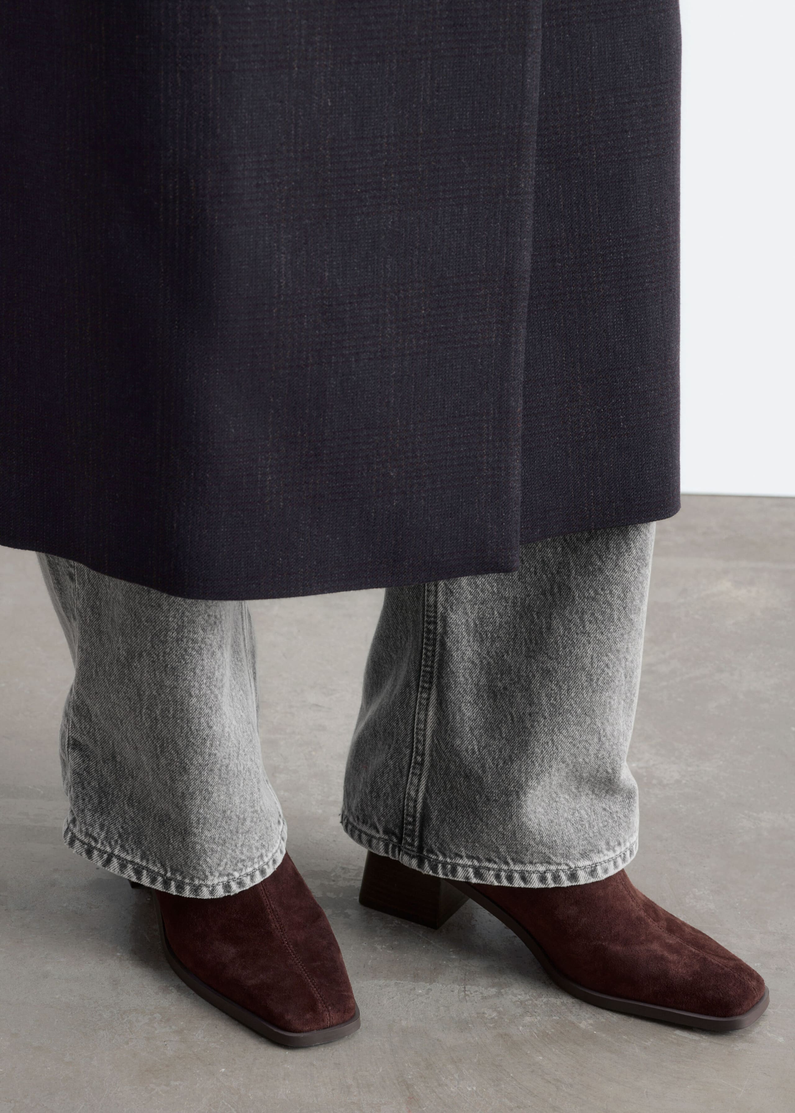Bottines-chaussettes en cuir - Marron Clair - Still Life