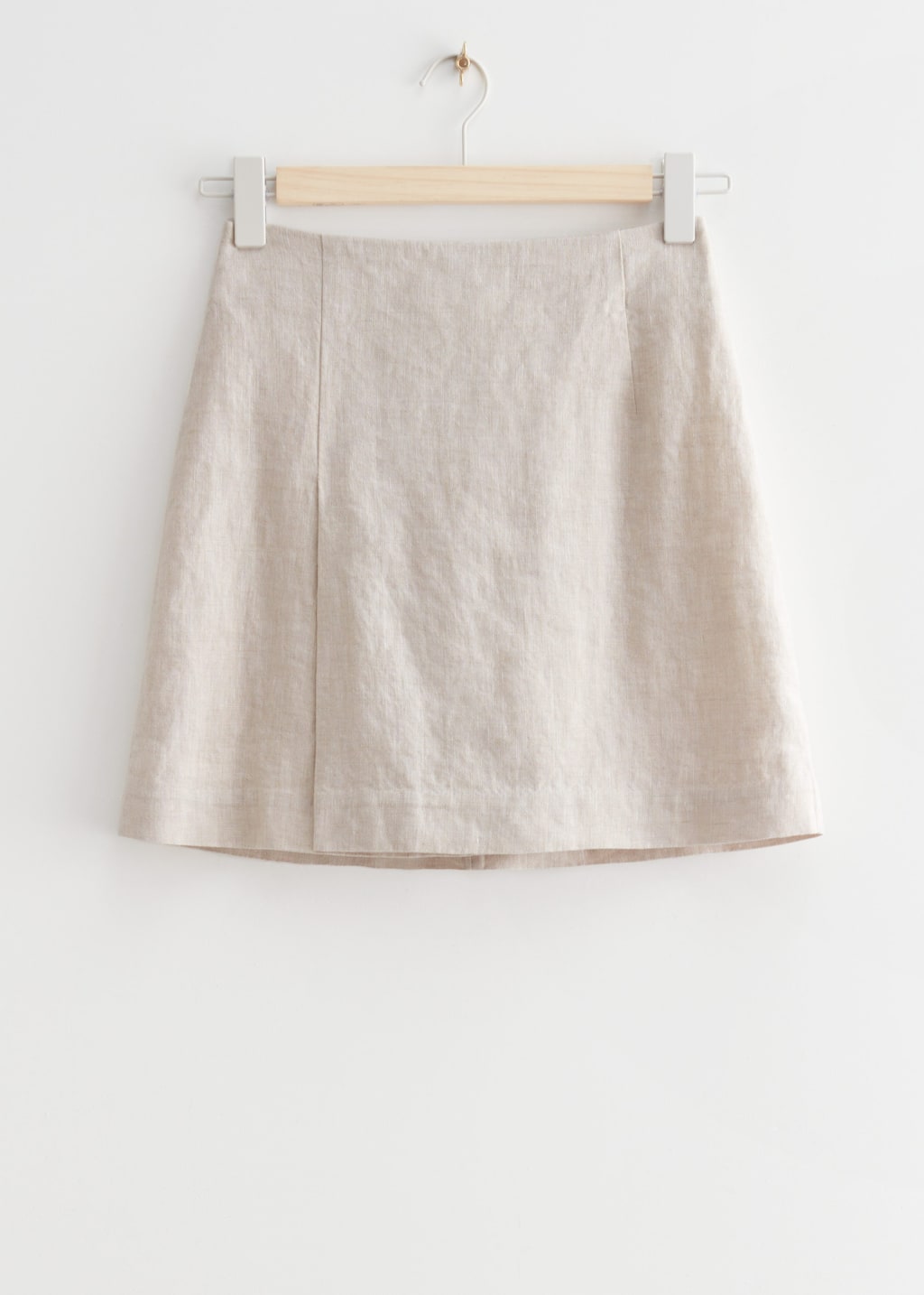 LinenMiniSkirt - Light Beige - Bodegón