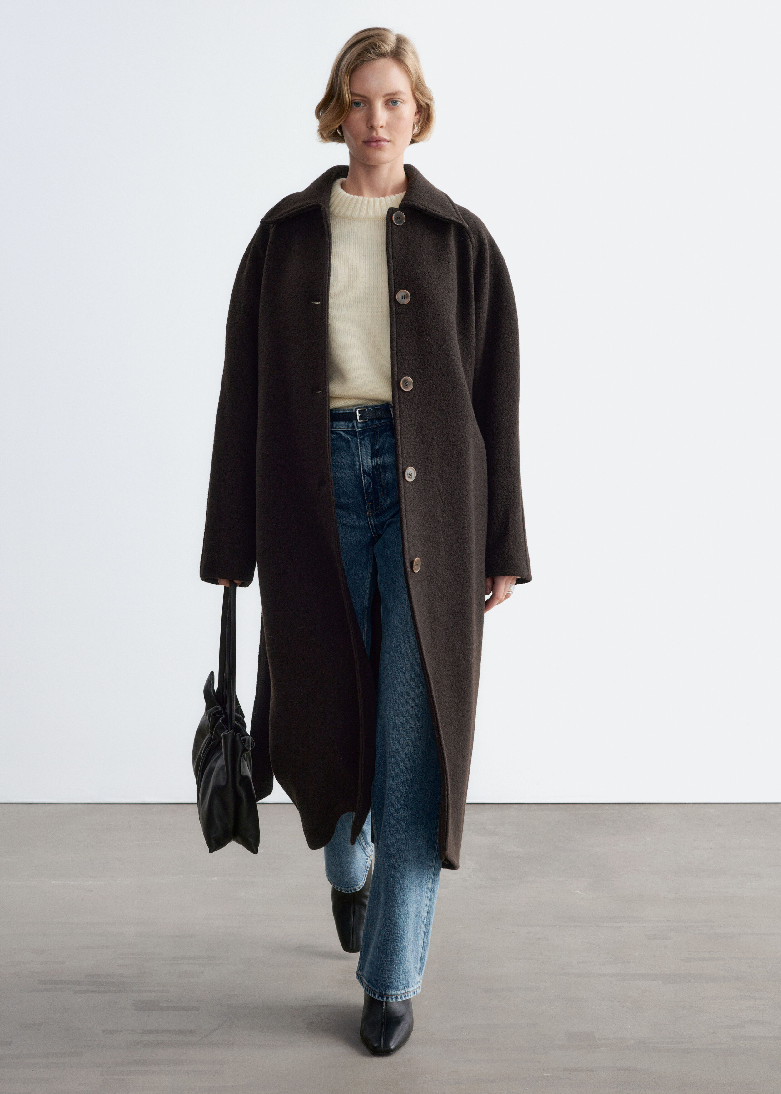 Bouclé Wool Car Coat by & Other Stories