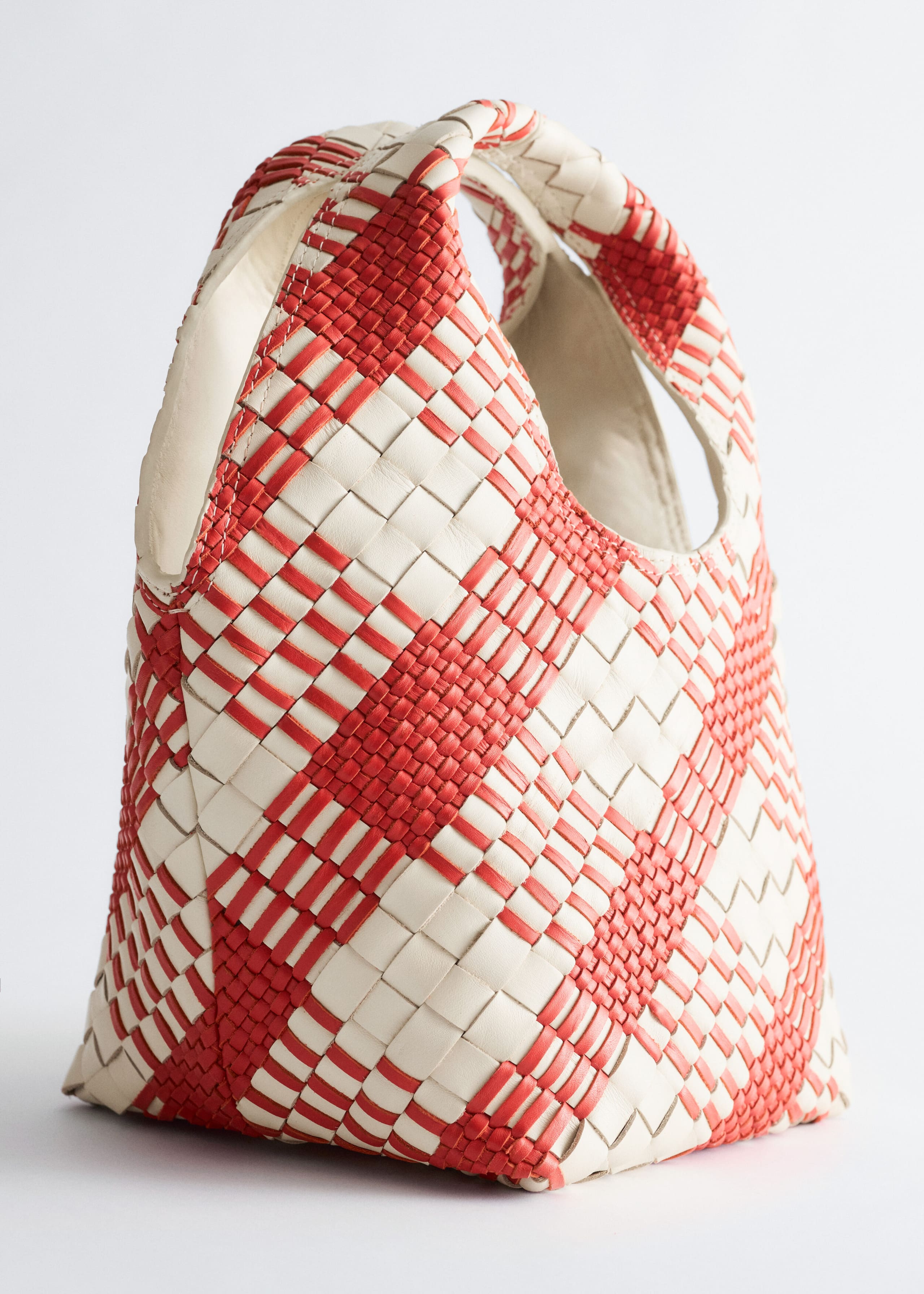 Image of Braided Leather Shoulder Bag