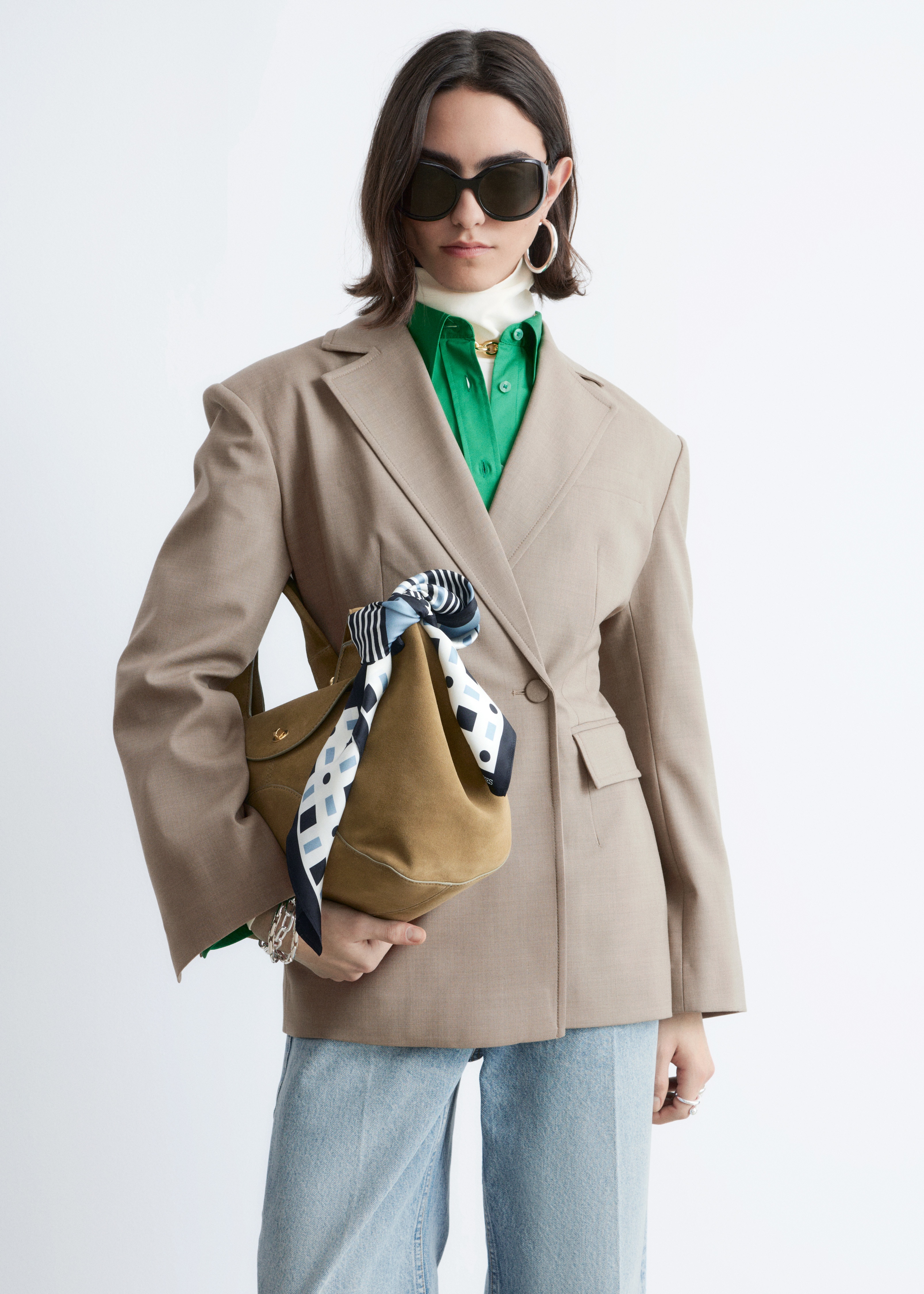 Tapered  Merino-Wool Blazer - Mole