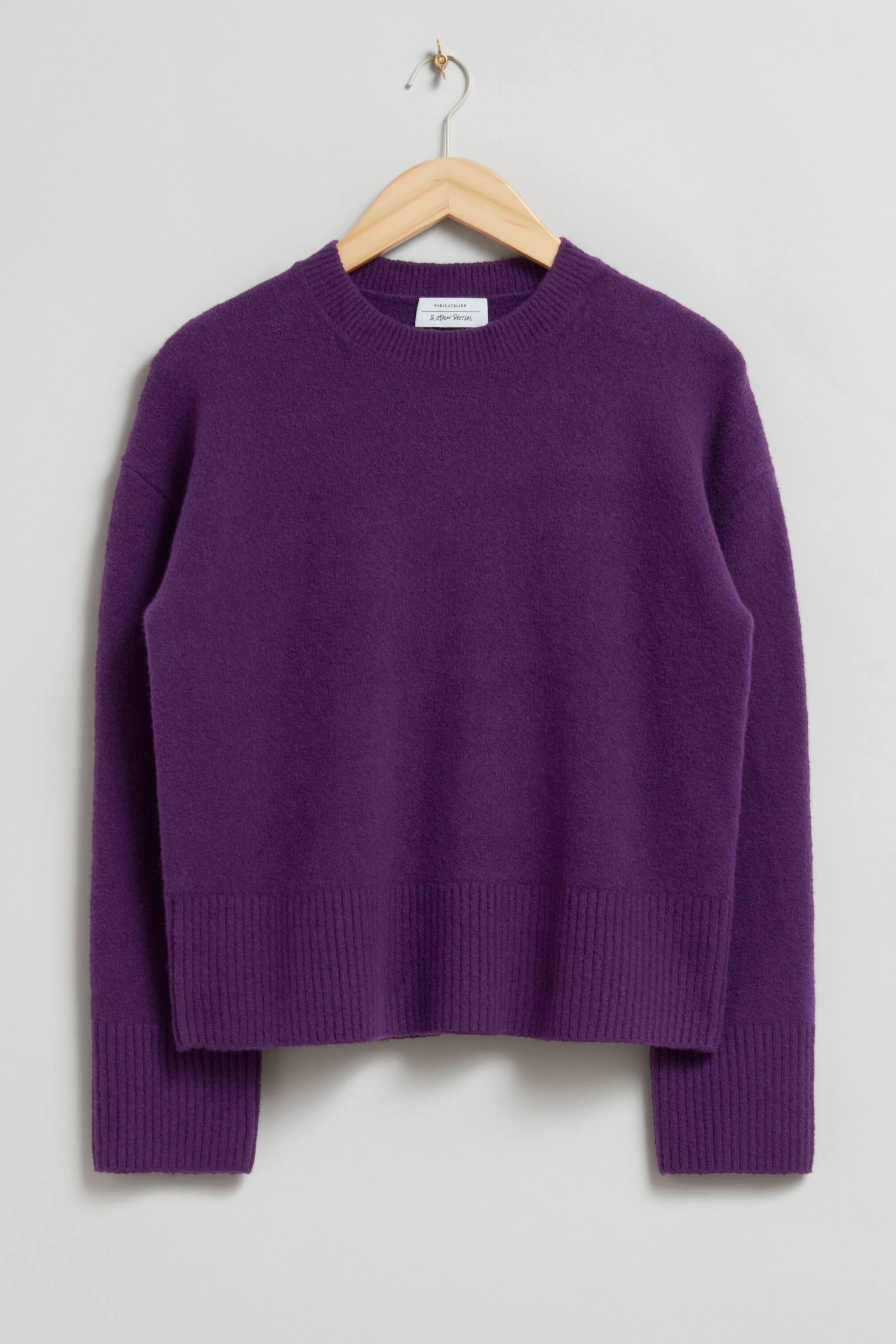 Visualizza immagine più grande: Maglione dalla vestibilità rilassata - Viola scuro - DONNA | H&M IT 1