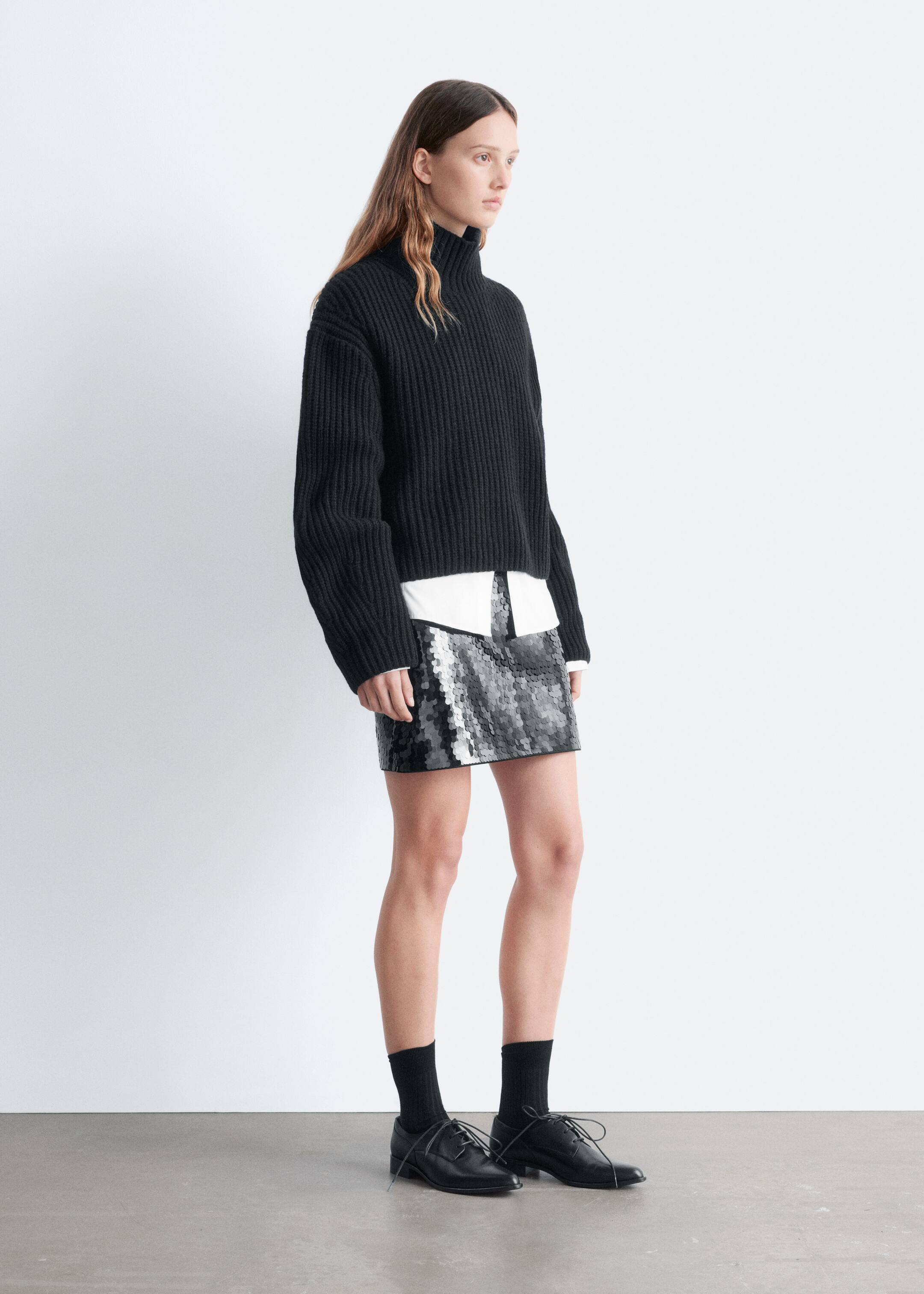 Agrandir l'image: Pull court à col roulé - Noir - FEMME | H&M CH 4