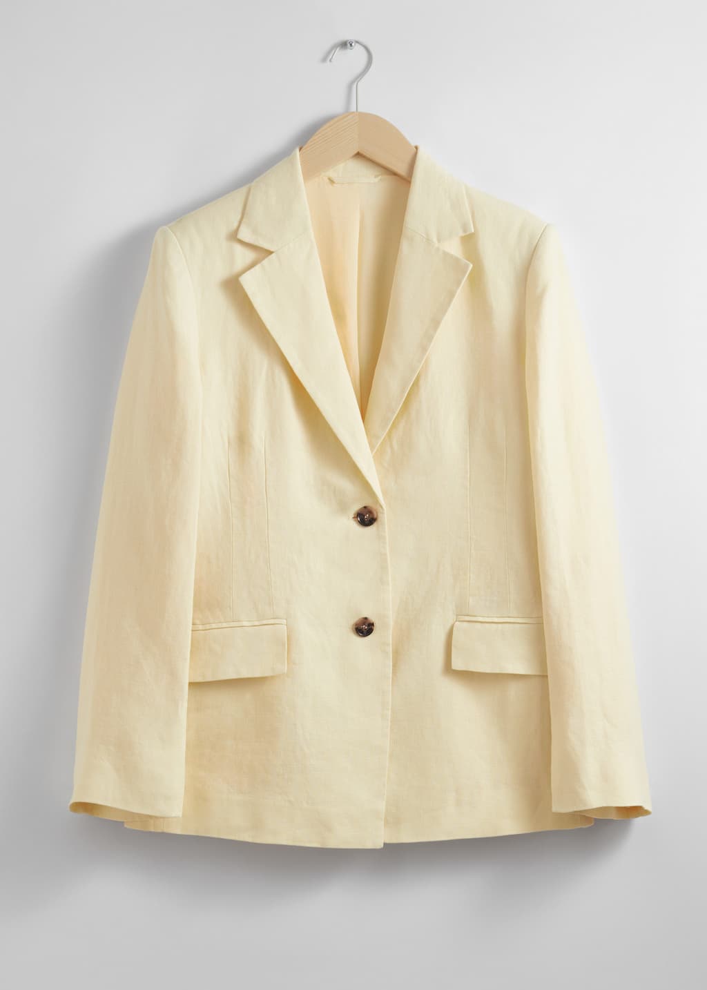 Blazer aderente in lino