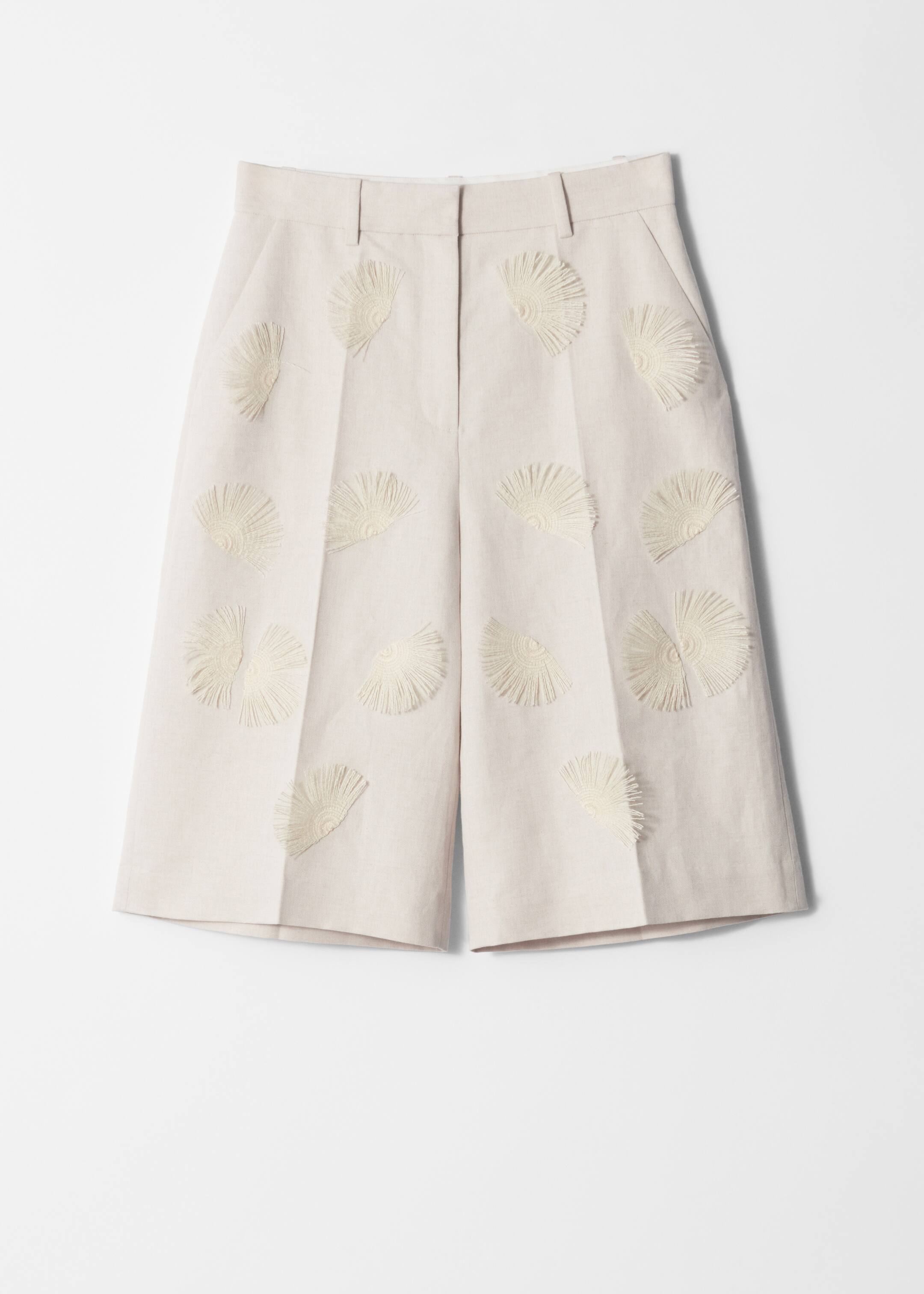Grösseres Bild ansehen: Bermuda-Shorts aus Leinenmix - Weiß - DAMEN | H&M CH 6