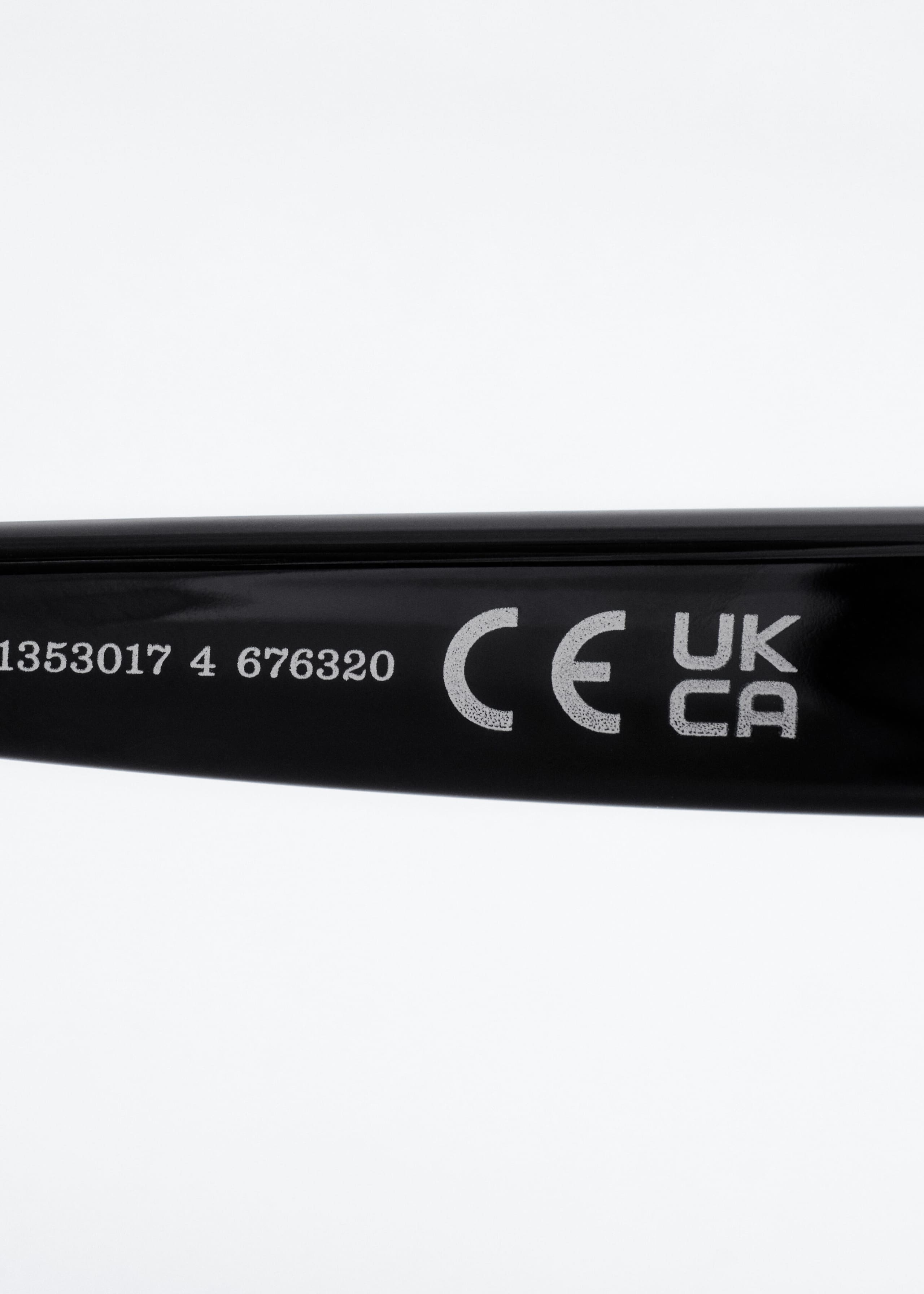 Chunky Rectangle Sunglasses - Black - Still Life