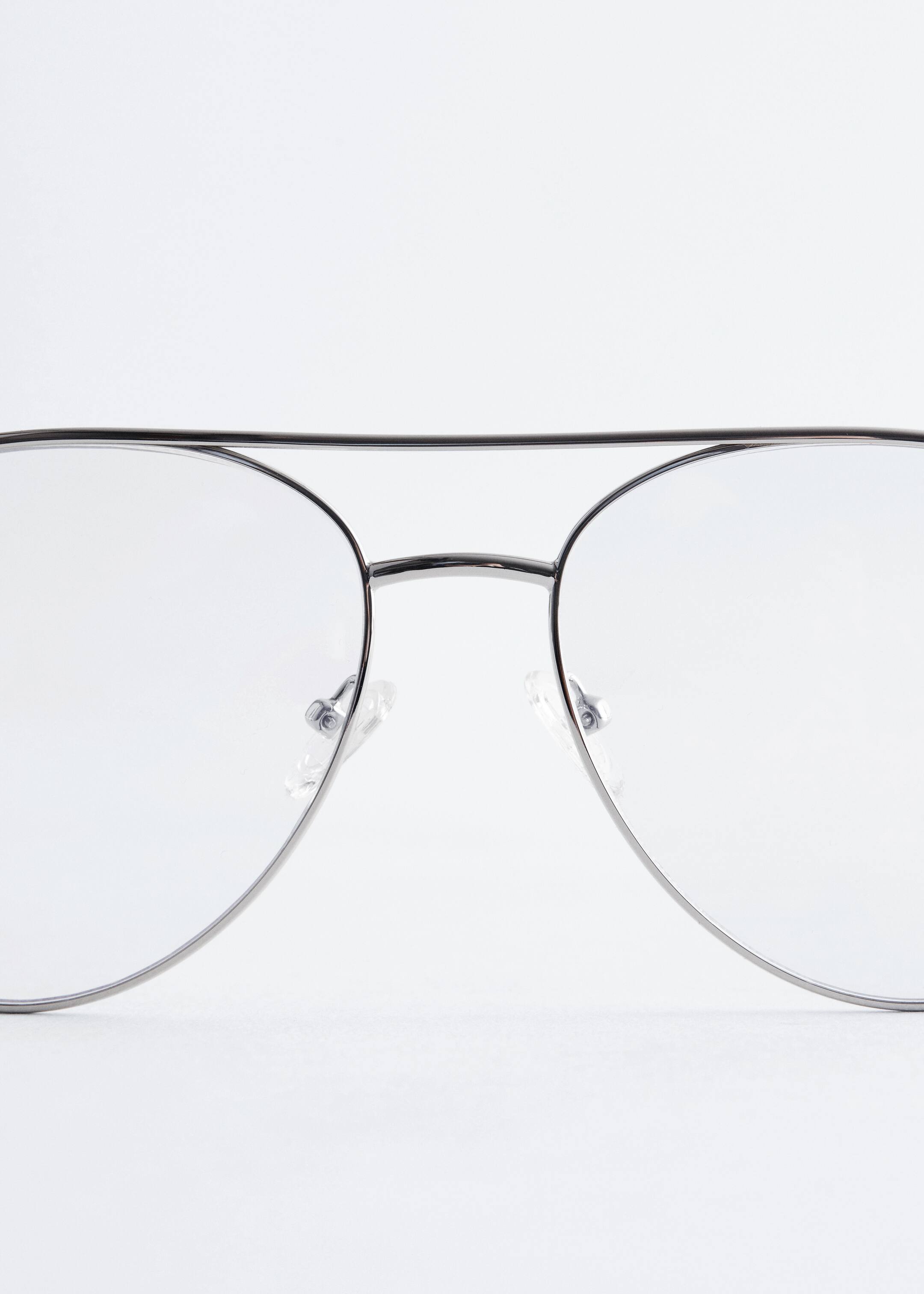 Agrandir l'image: Lunettes de soleil fines de style aviateur - Argenté/Verre transparent - FEMME | H&M BE 4