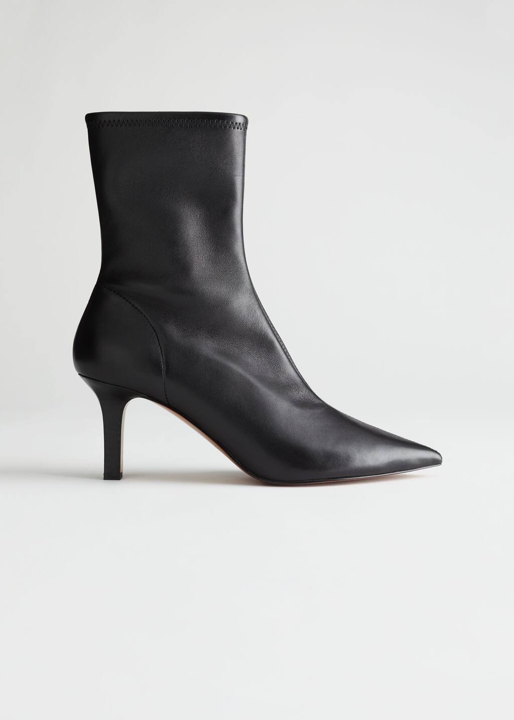 Pointed Suede Sock Boots