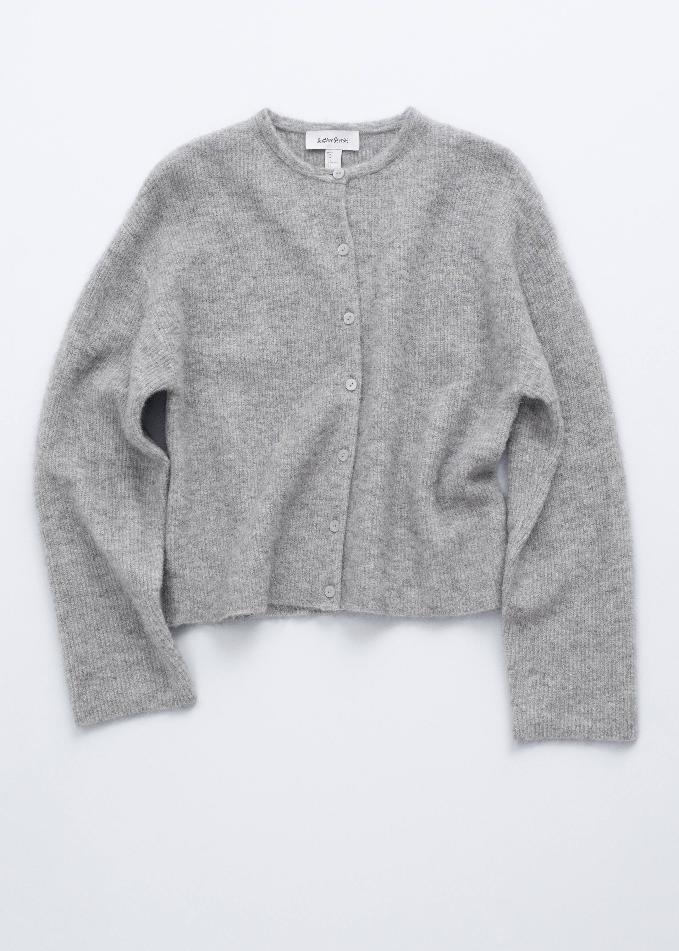 Größeres Bild ansehen: Strickjacke aus Alpaka-Mix - Grau - Ladies | H&M DE 6