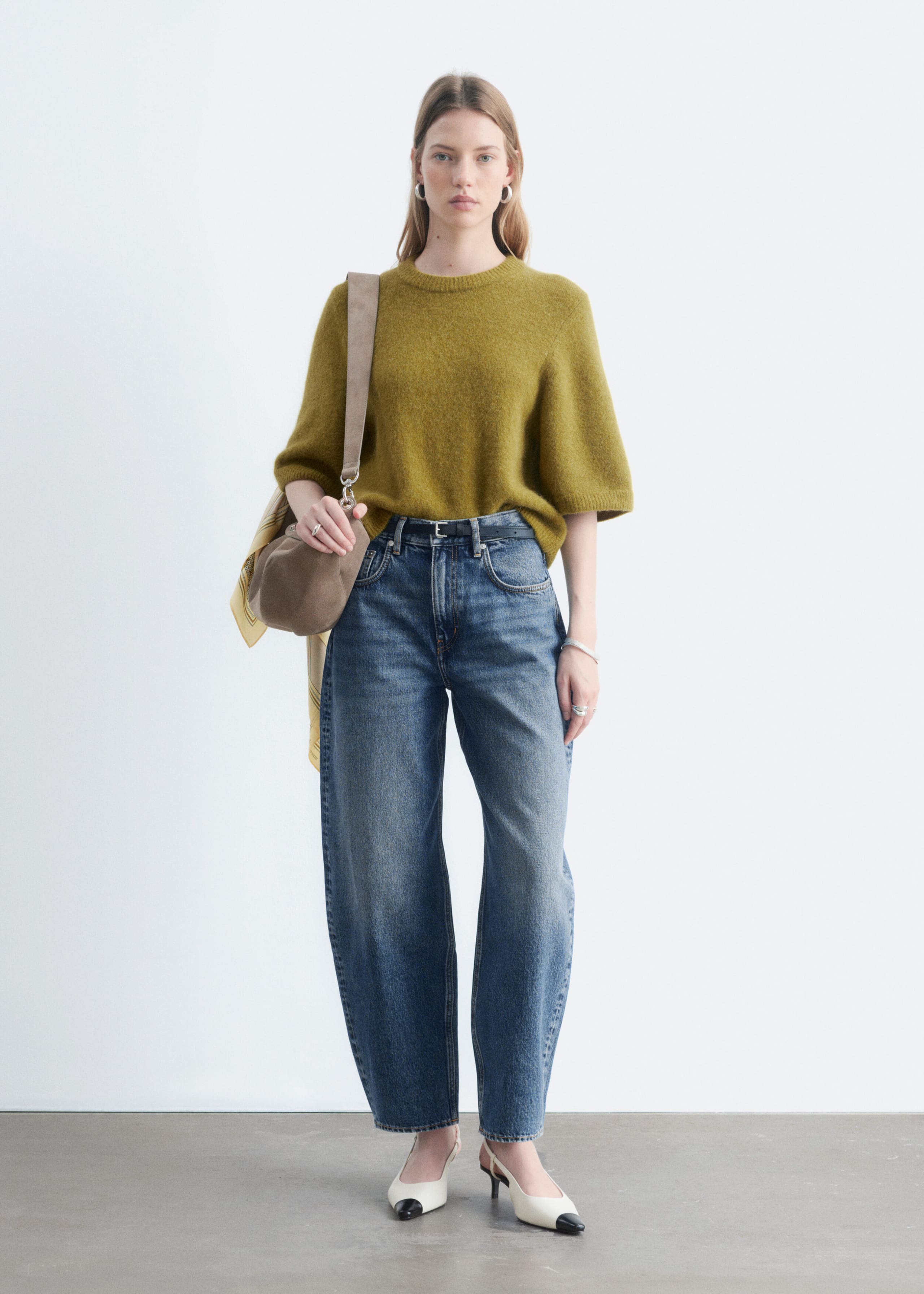 Alpaca-Blend Knitted T-Shirt - Chartreuse - Lookbook