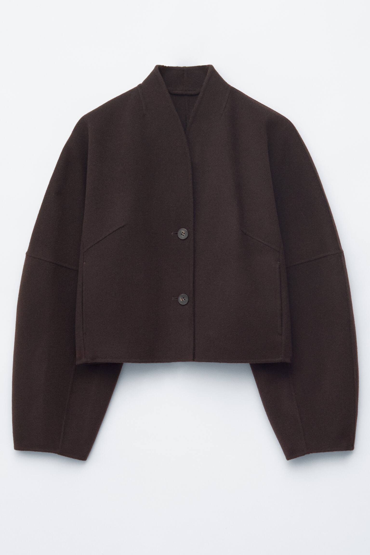 Wollen doublé jas - Bruin/Bruin - 2