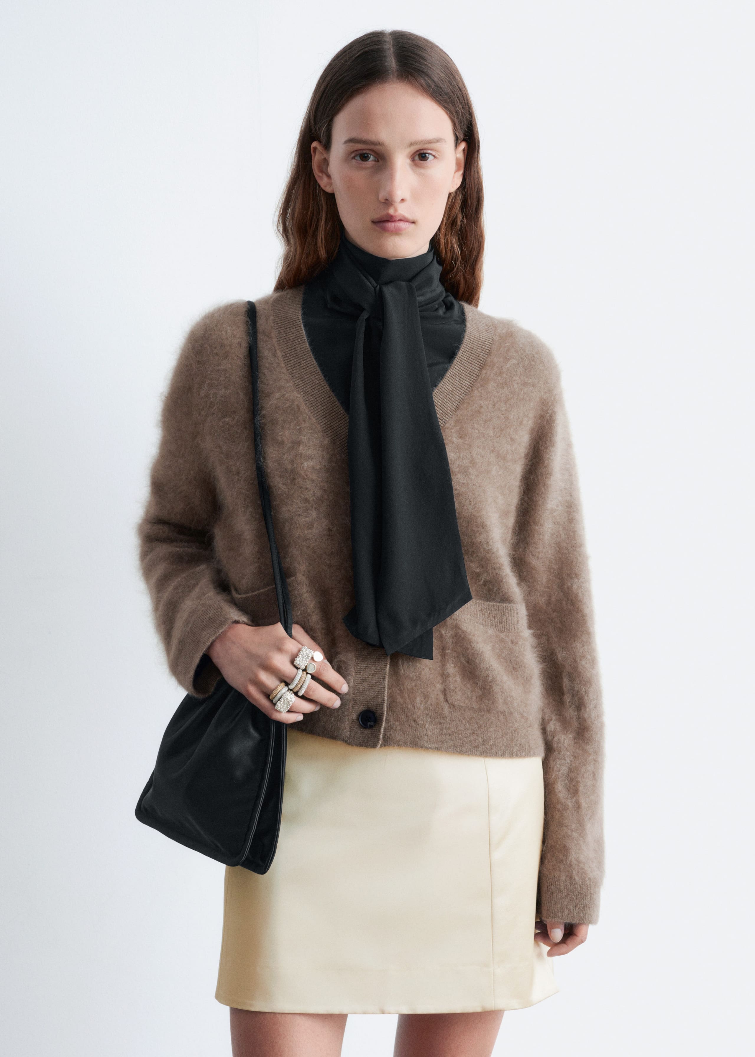 Image of Cropped Cashmere Cardigan