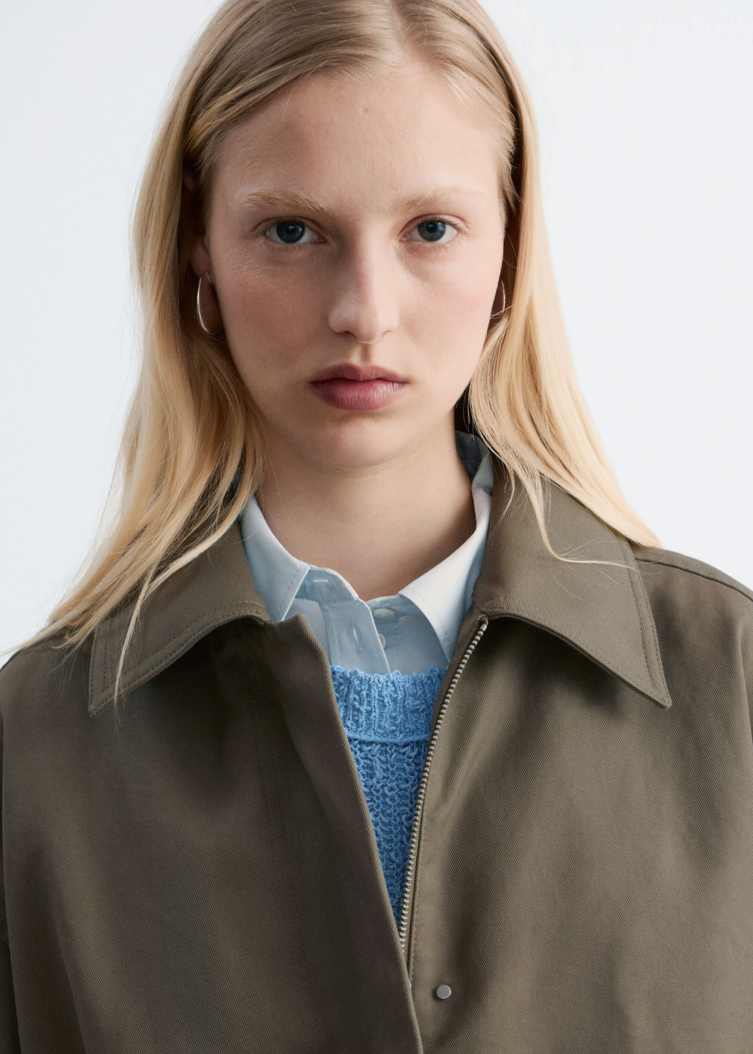 Image of Oversized Drawstring Utility Jacket
