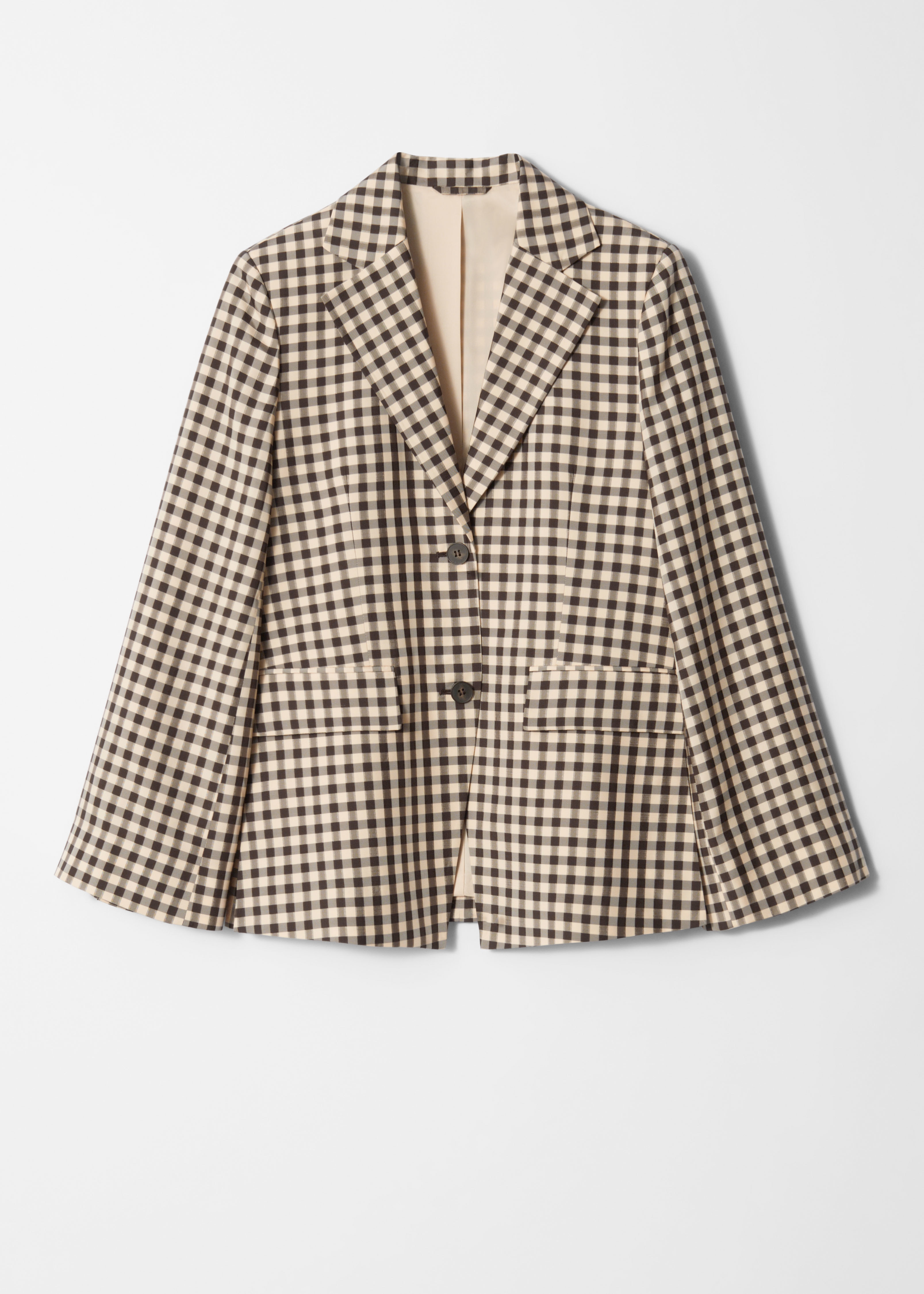 Blazer à carreaux - Vichy brun