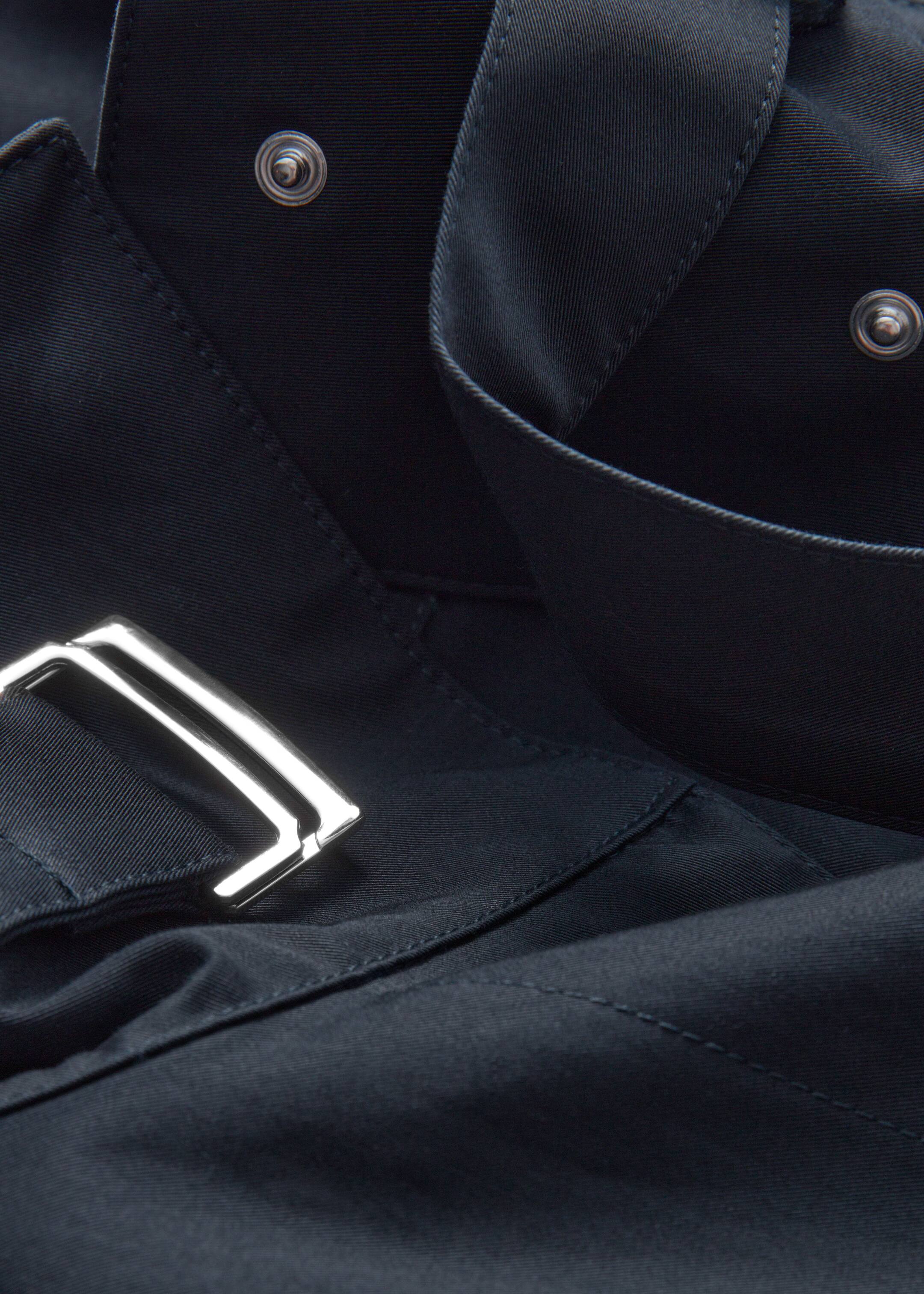 Grösseres Bild ansehen: A-Linien-Jacke mit Tunnelkragen - Dunkelblau - DAMEN | H&M CH 8