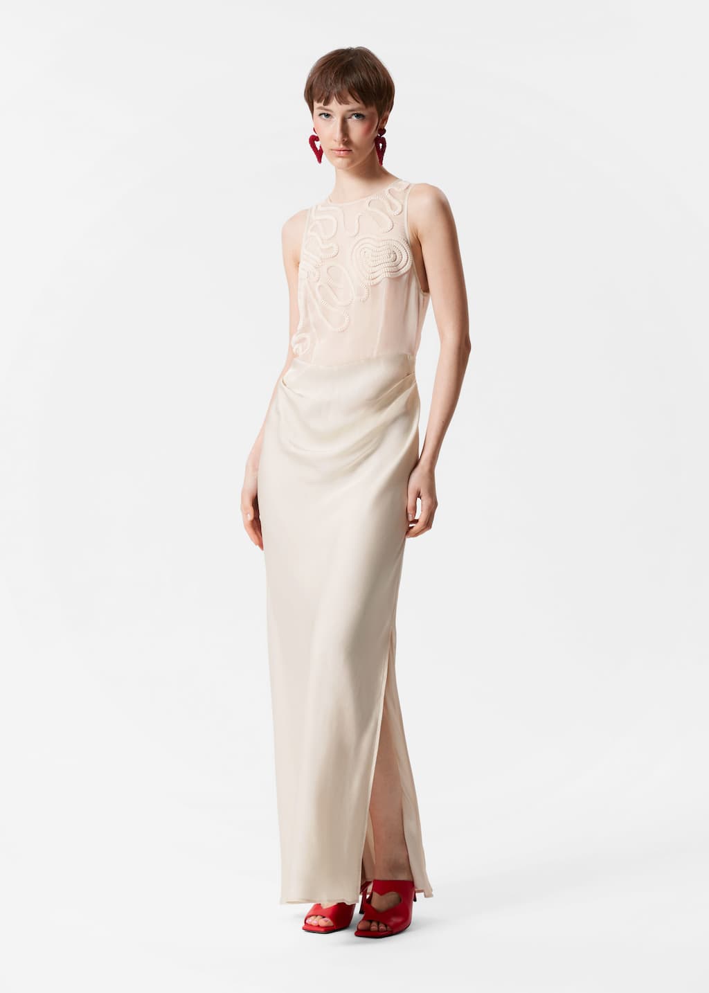 Image of Maxikleid mit Stickerei