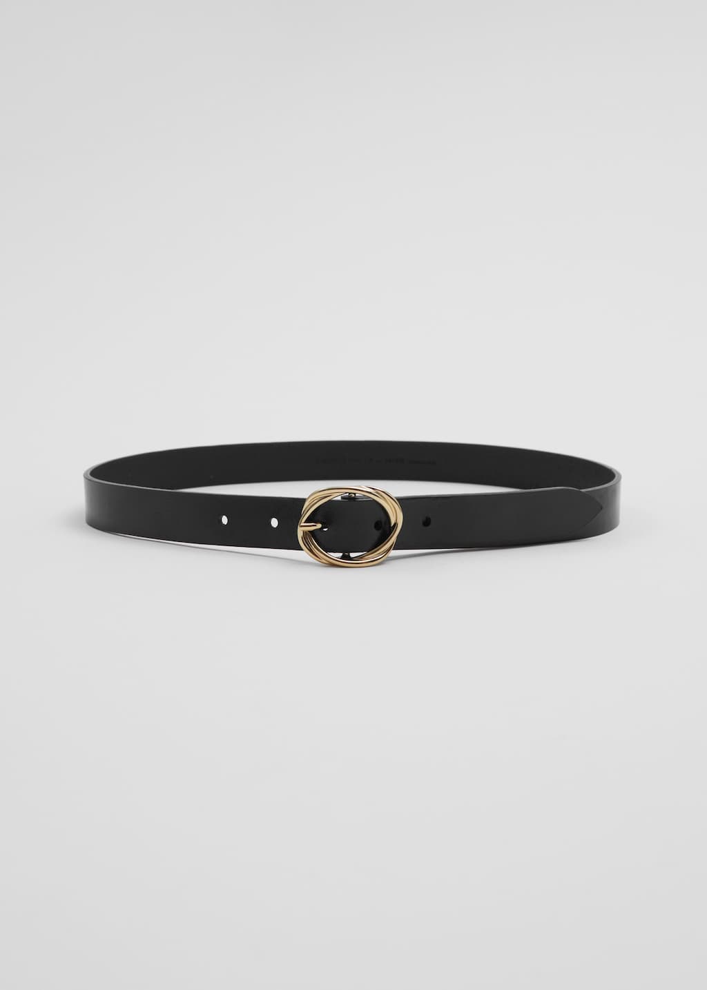 Image of Knot-Buckle Leather Belt