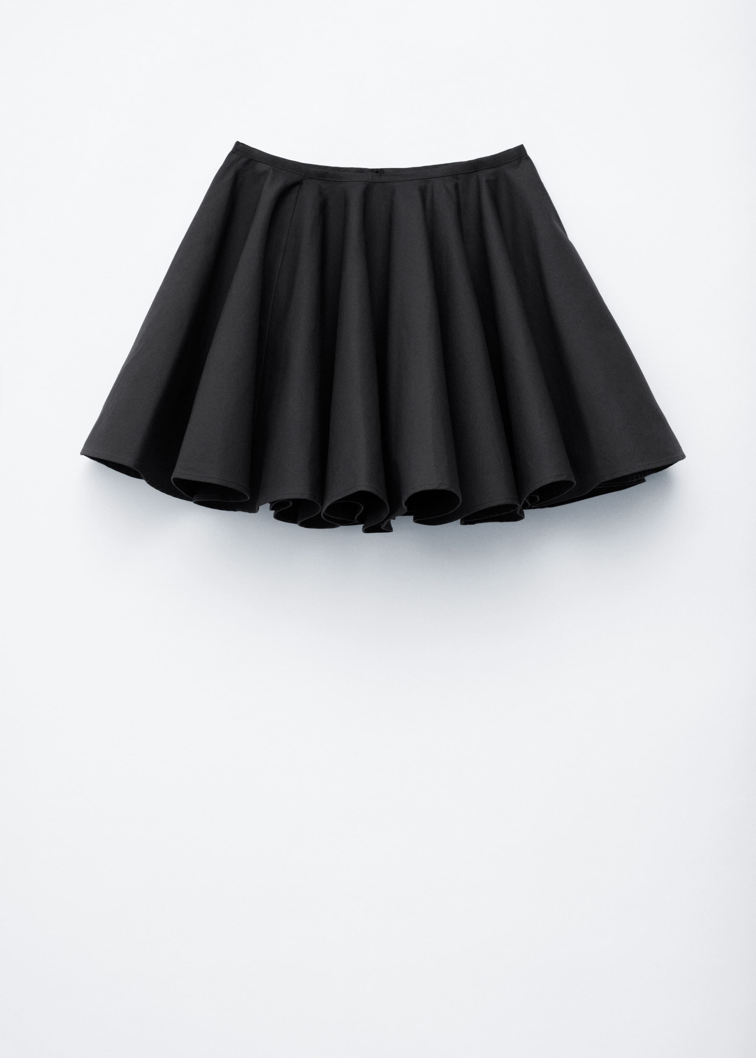 Cotton Circle Mini Skirt - Brown - Still Life